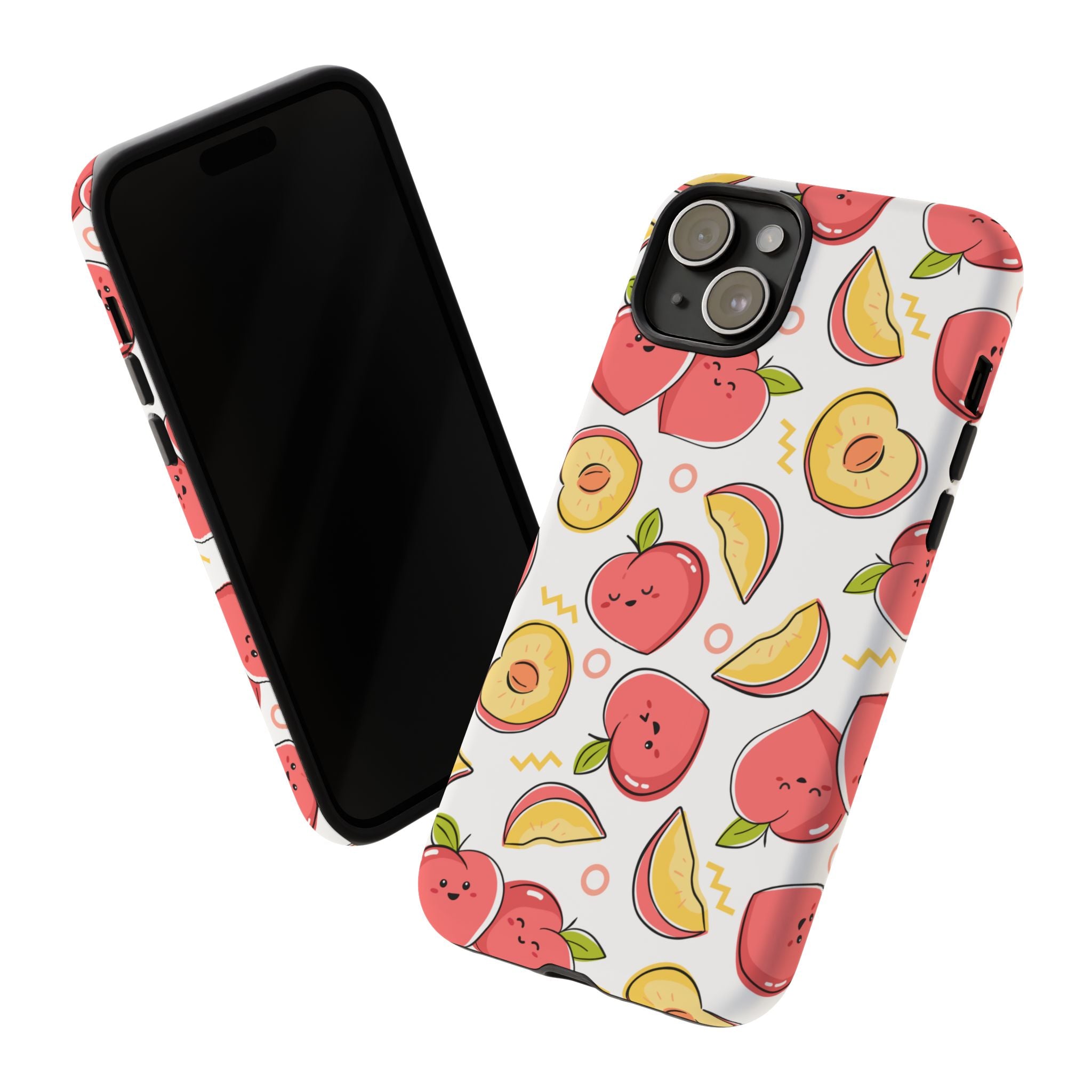 Phone Cases - Peach Patterned Tough Cases