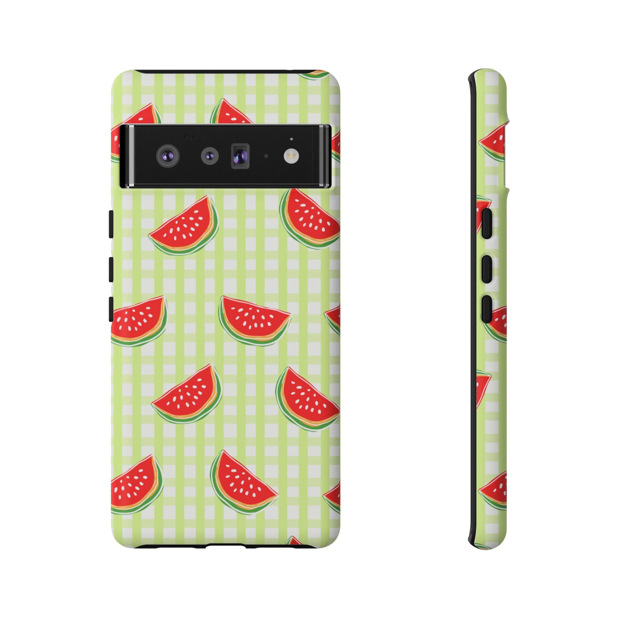 Green Plaided Pattern Watermelon