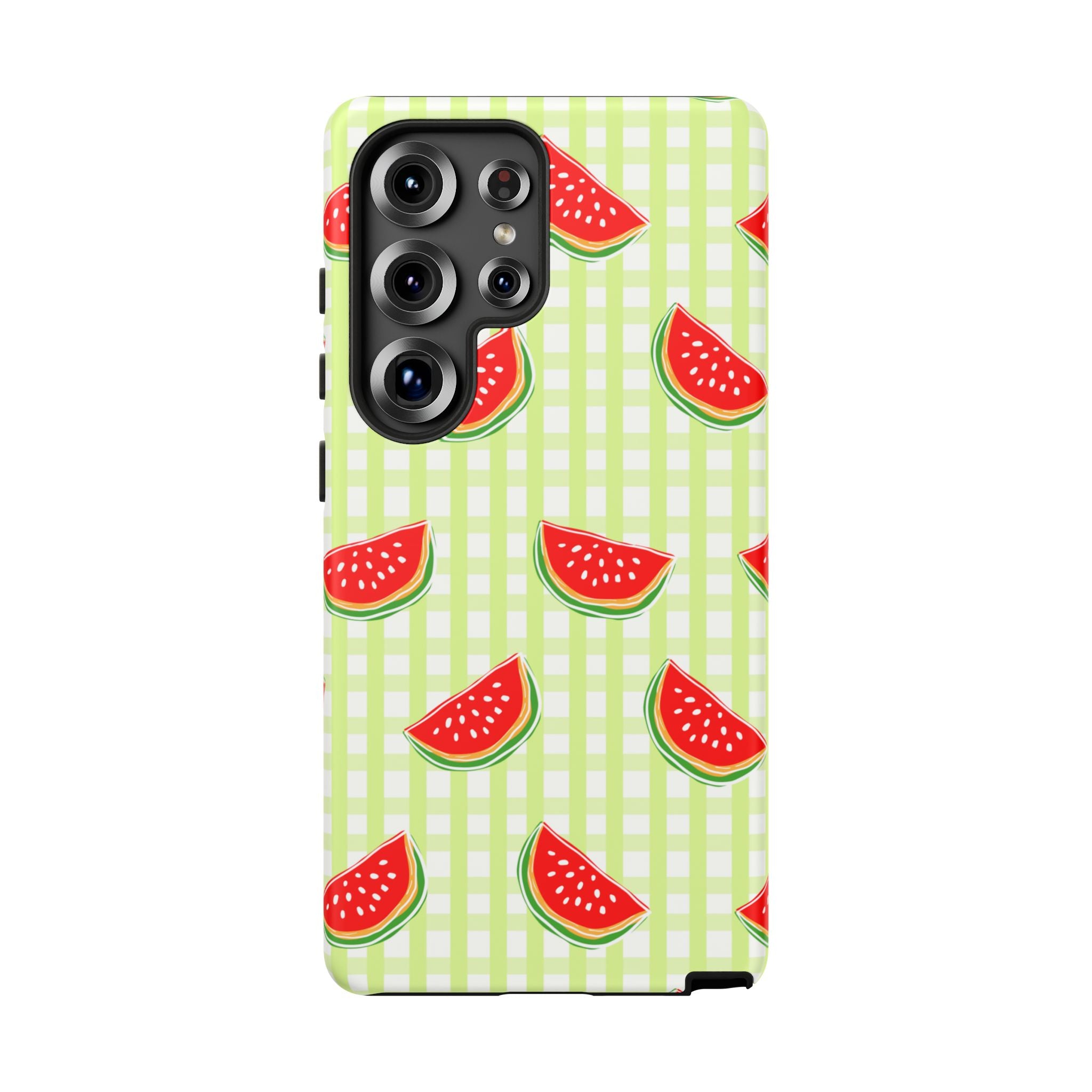 Green Plaided Pattern Watermelon
