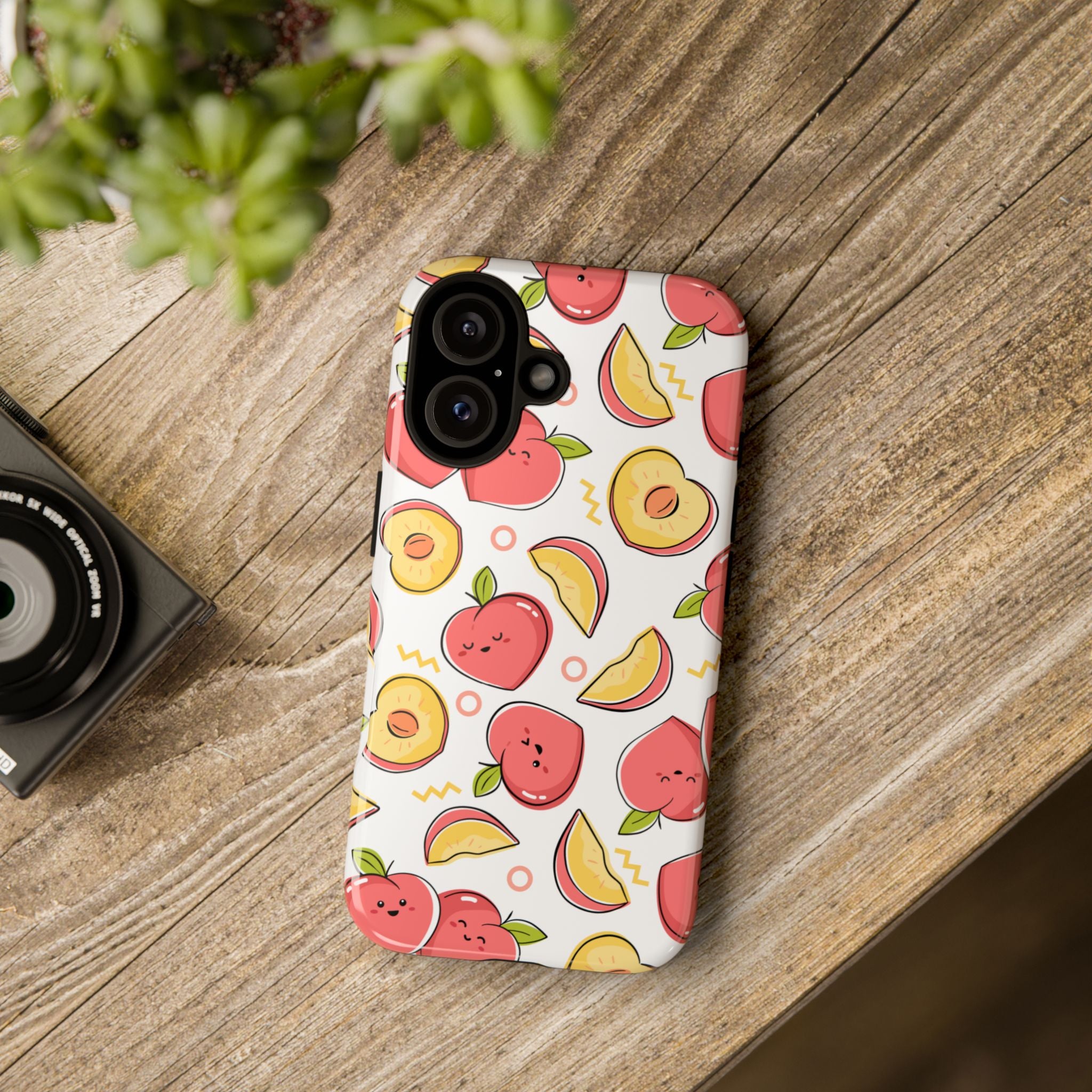 Phone Cases - Peach Patterned Tough Cases