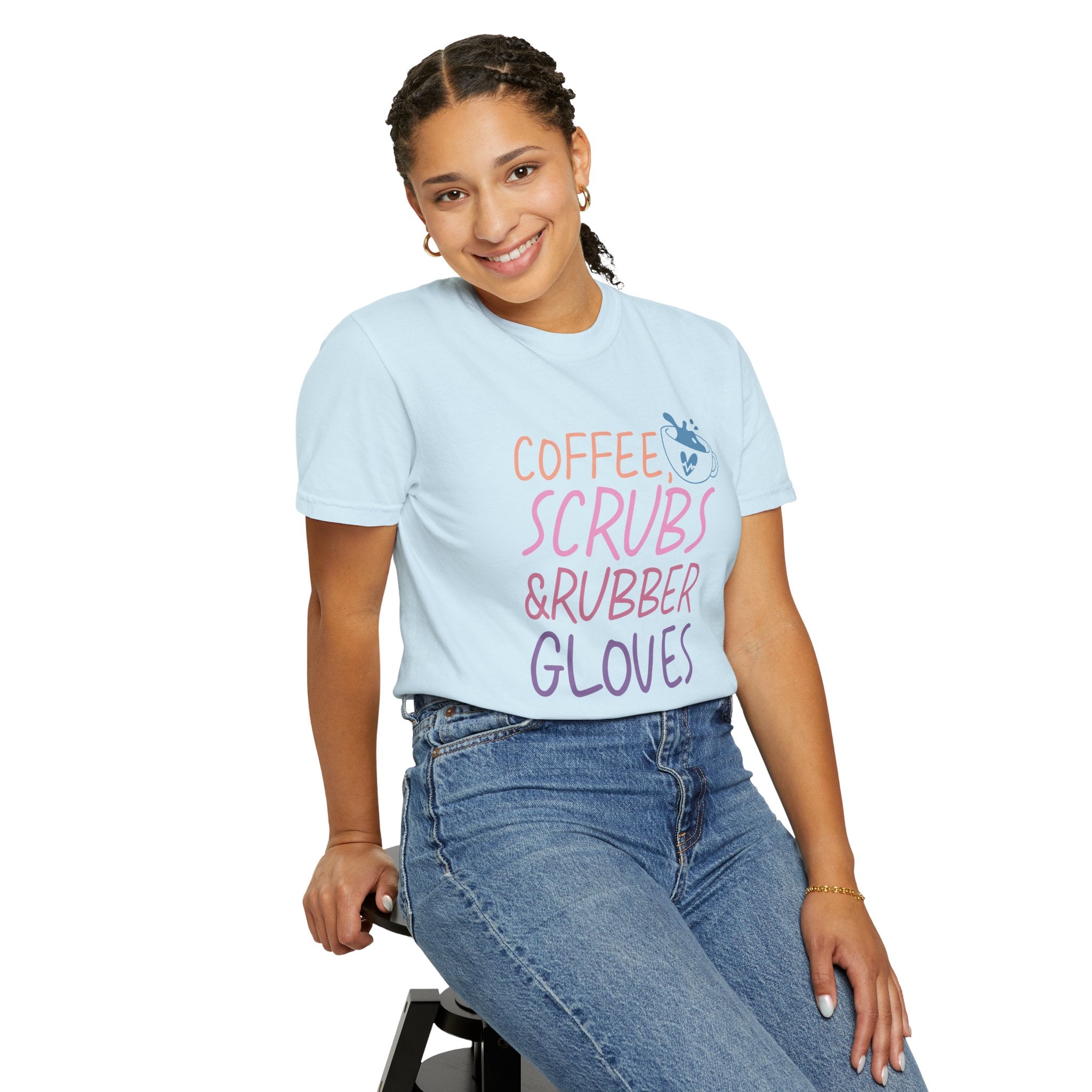 Coffee Scrubs & Rubber Gloves Nurse T-Shirt
