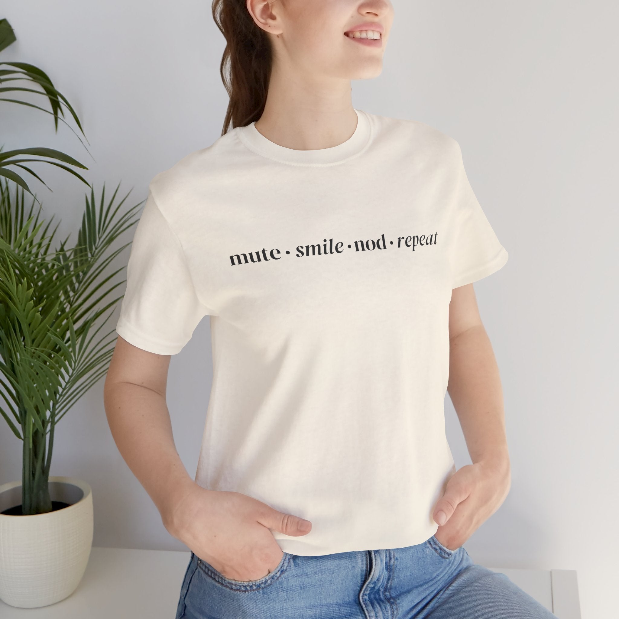 Mute Smile Nod Repeat Tee