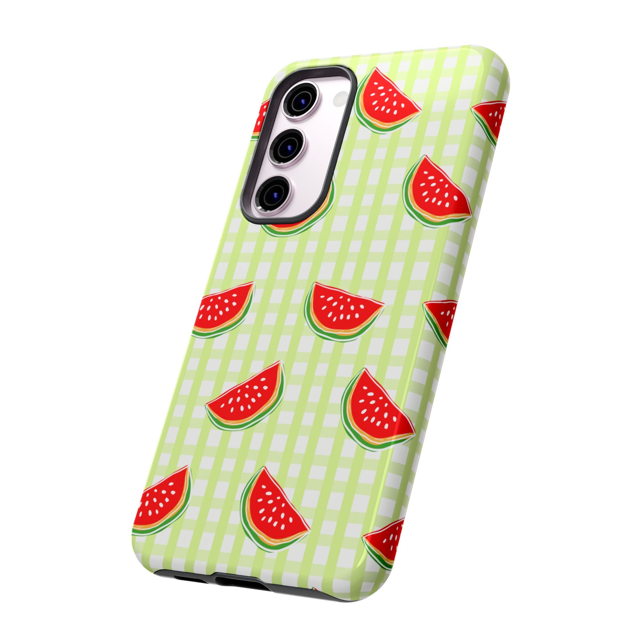 Green Plaided Pattern Watermelon