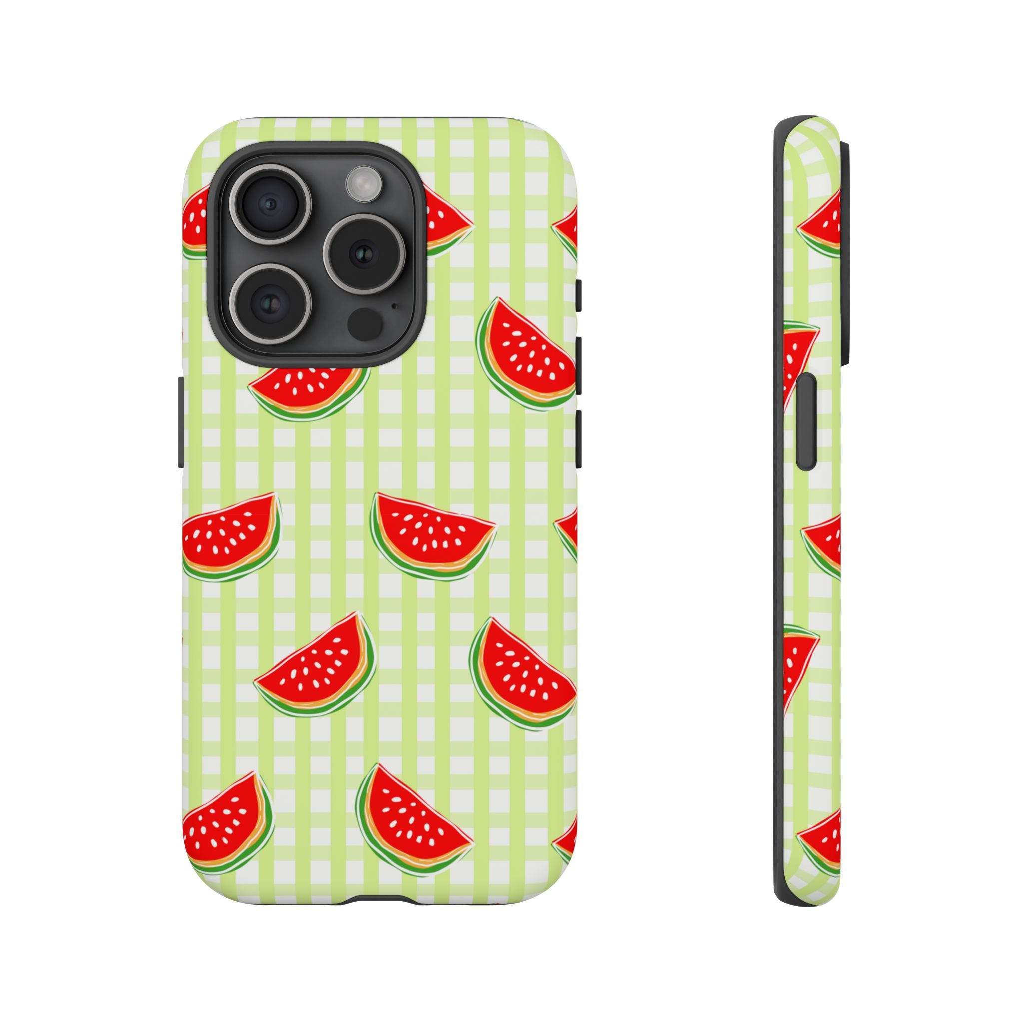 Green Plaided Pattern Watermelon