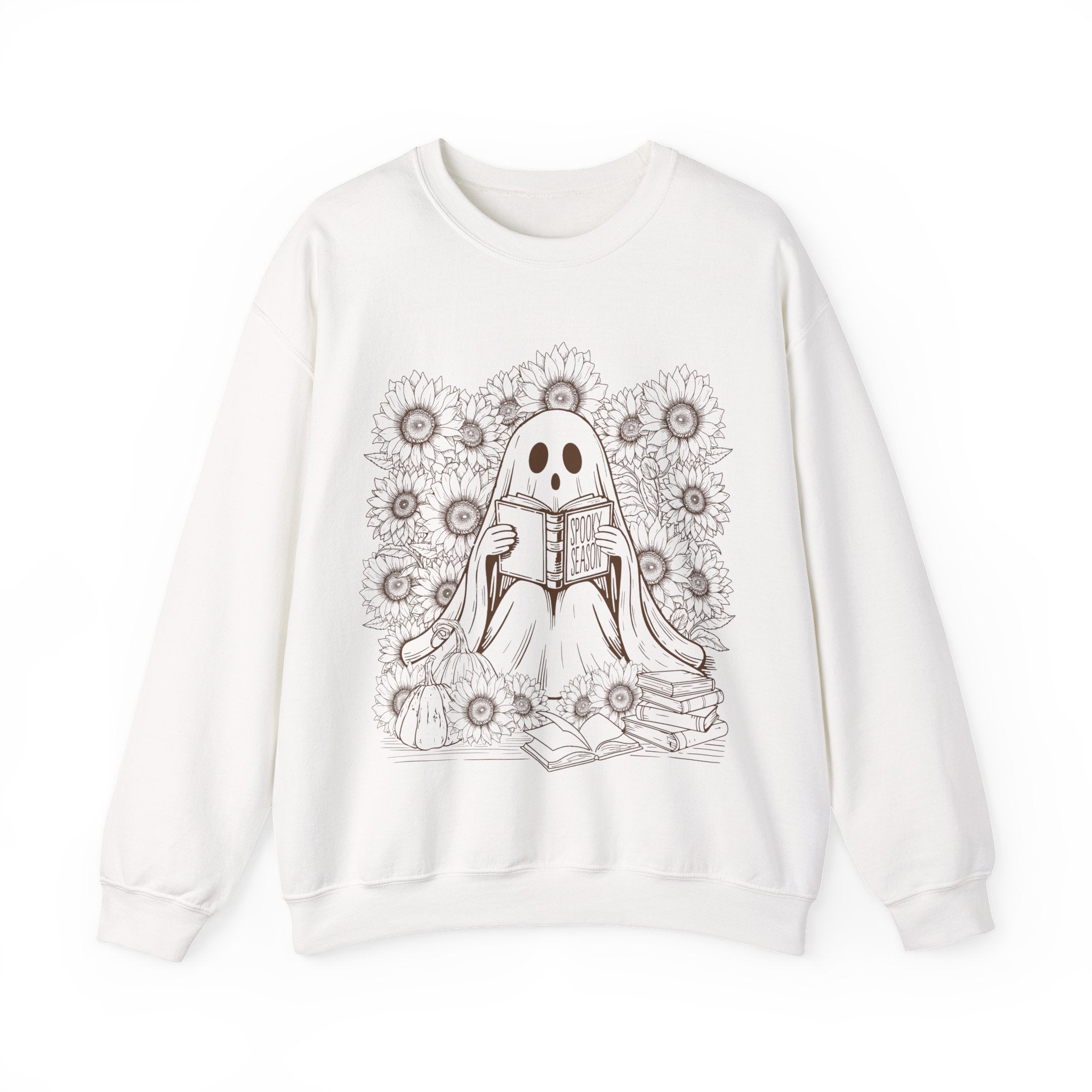 Cozy Ghost Reading Sweatshirt