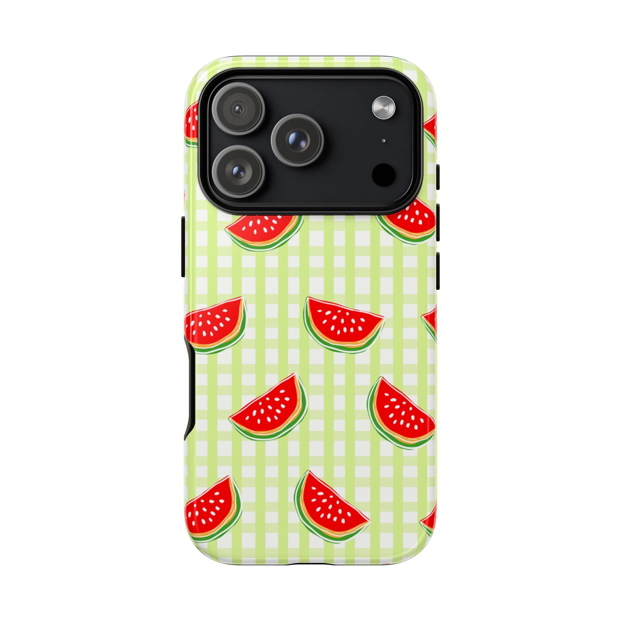 Green Plaided Pattern Watermelon