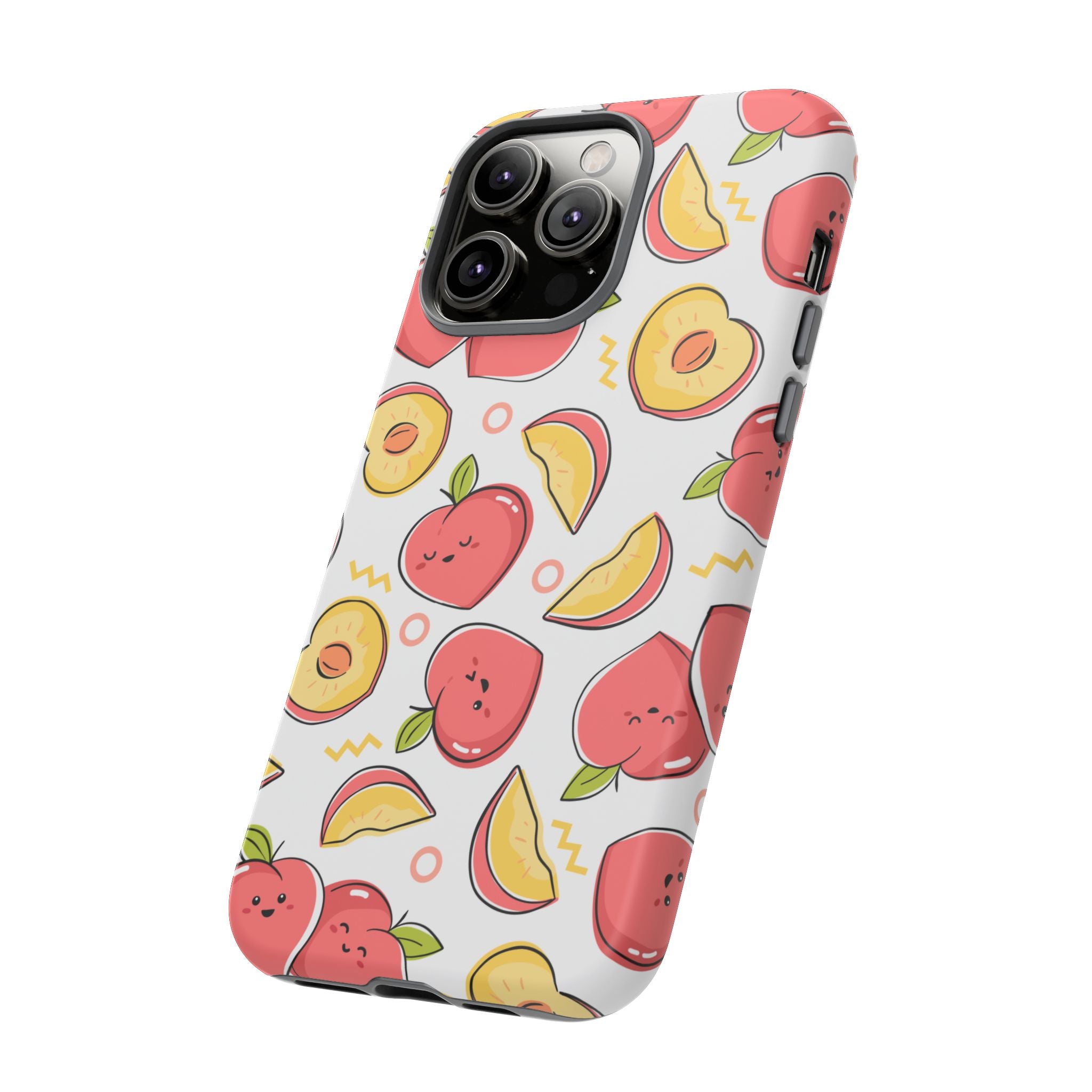 Phone Cases - Peach Patterned Tough Cases