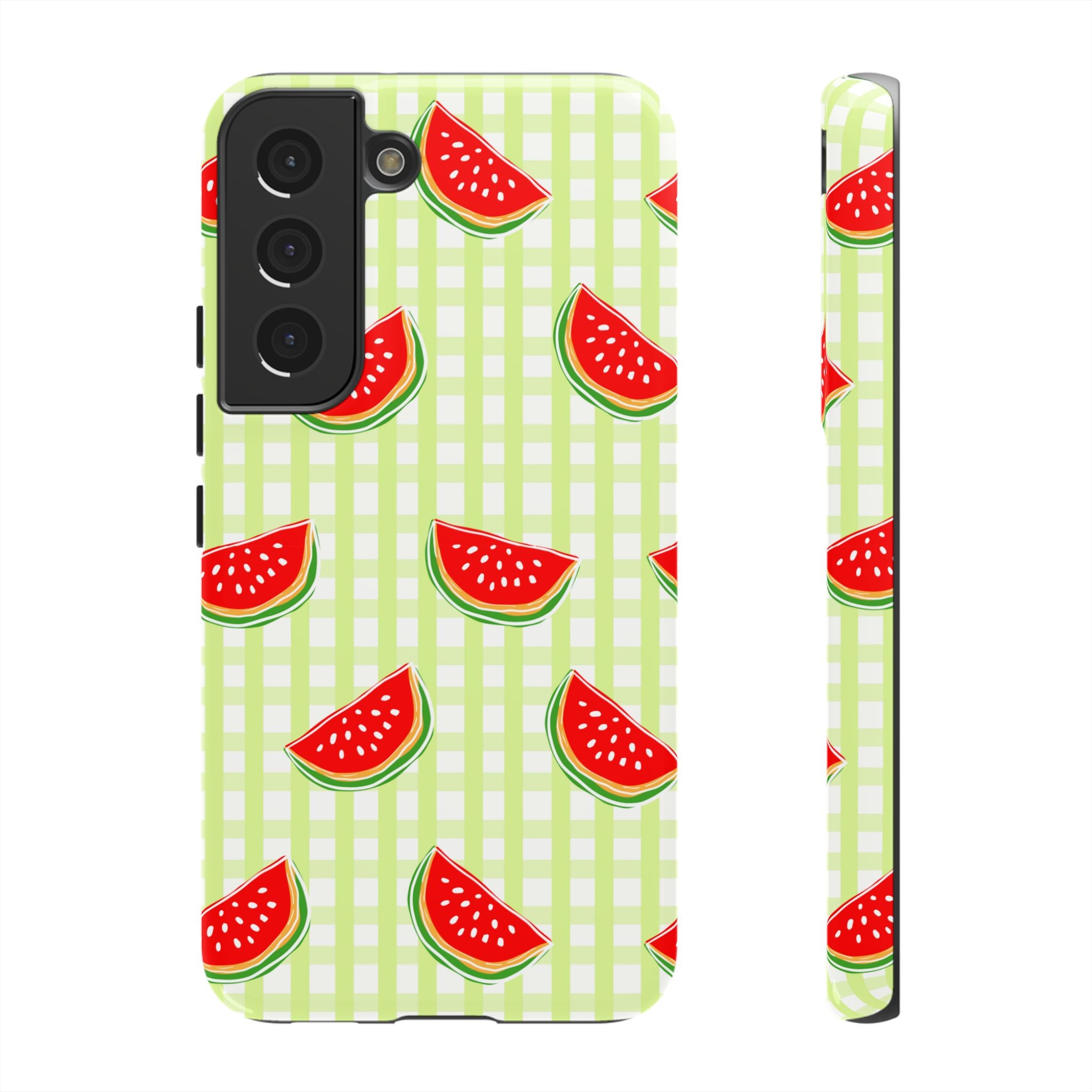 Green Plaided Pattern Watermelon