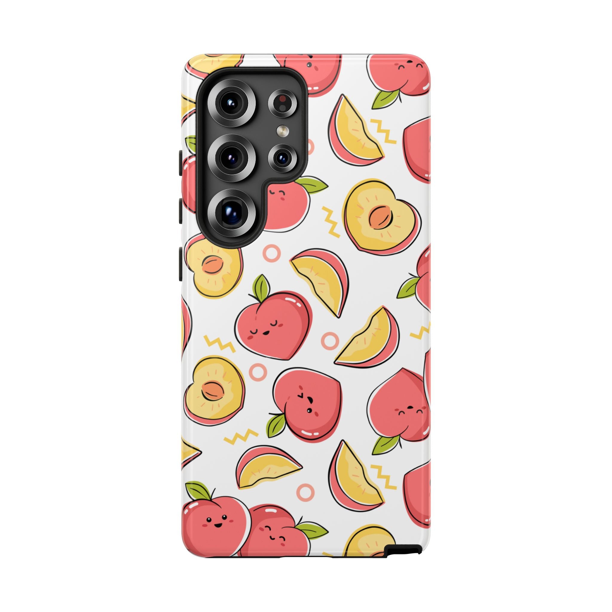 Phone Cases - Peach Patterned Tough Cases