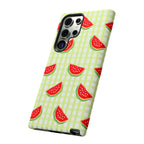 Green Plaided Pattern Watermelon