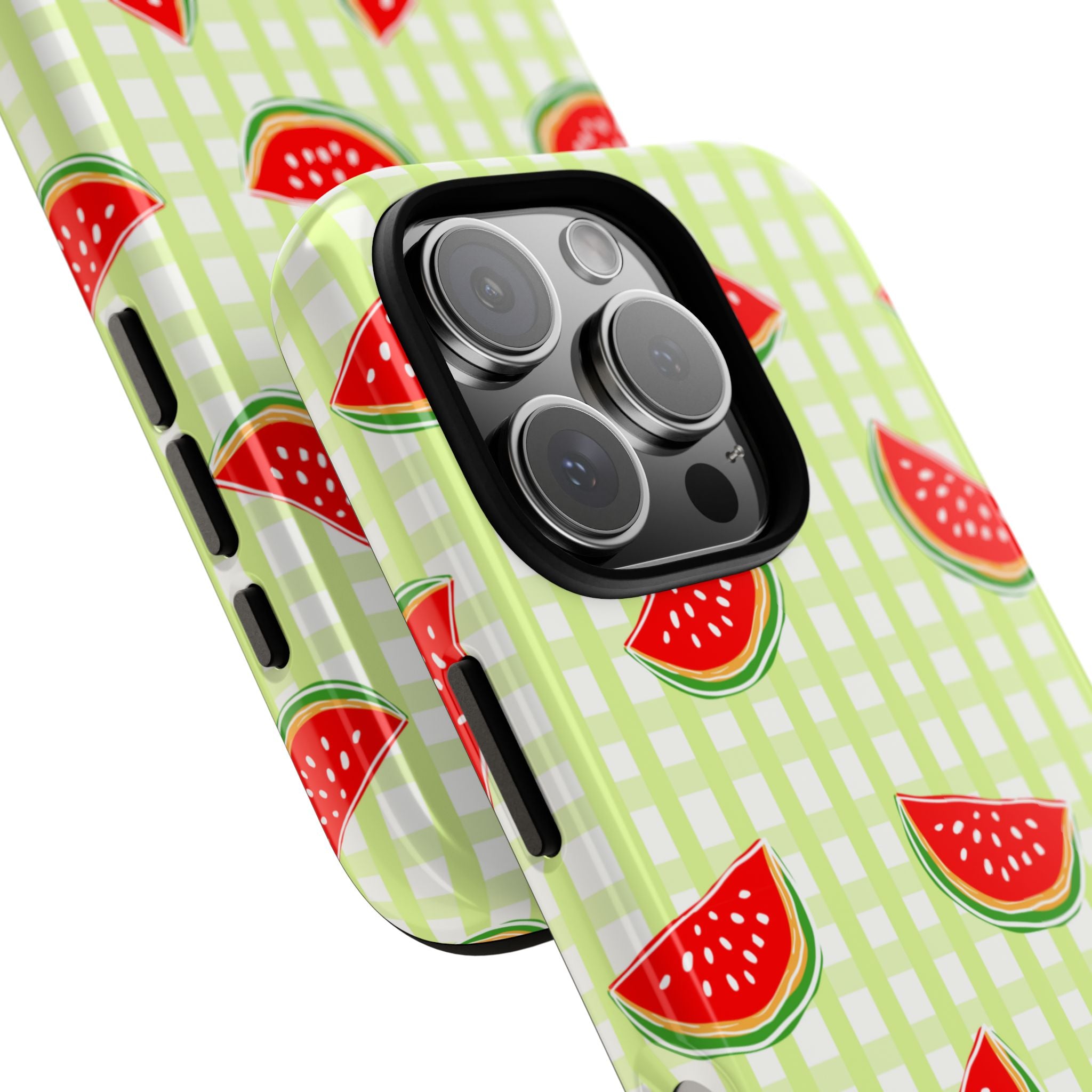 Green Plaided Pattern Watermelon
