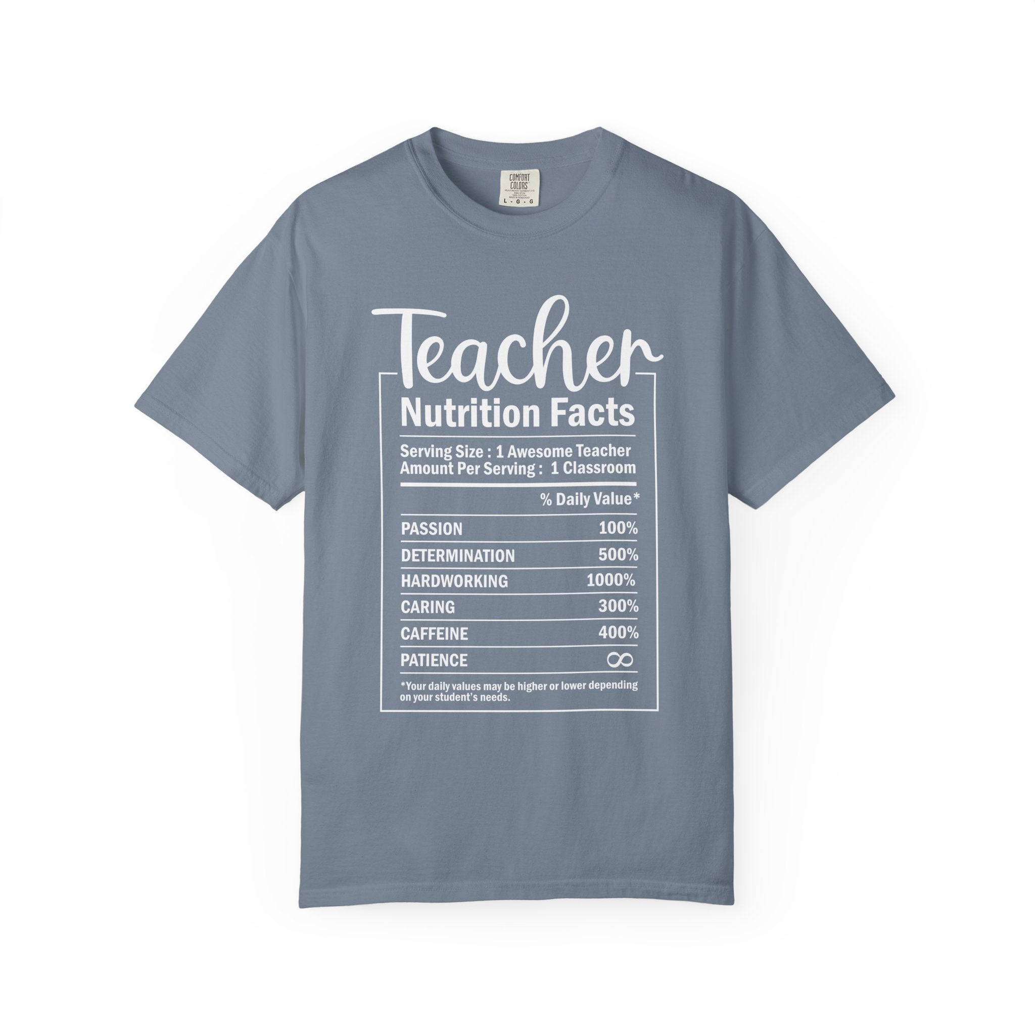 Teacher Nutrition Facts T-Shirt