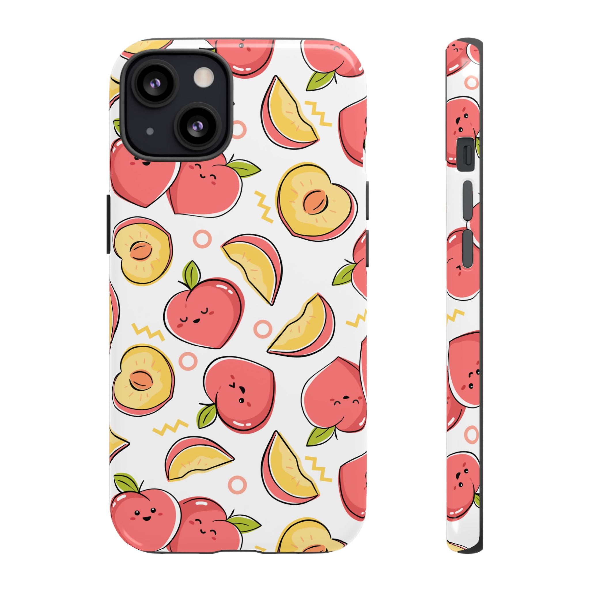 Phone Cases - Peach Patterned Tough Cases