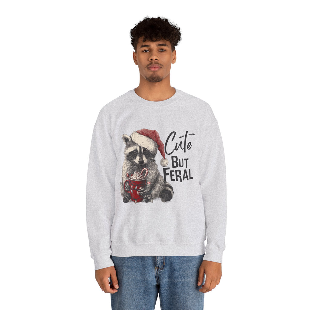 Cute But Feral Christmas Sweatshirt
