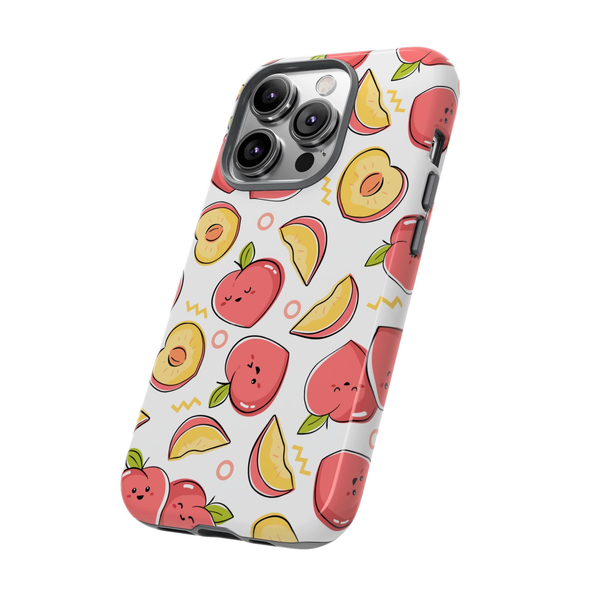 Phone Cases - Peach Patterned Tough Cases