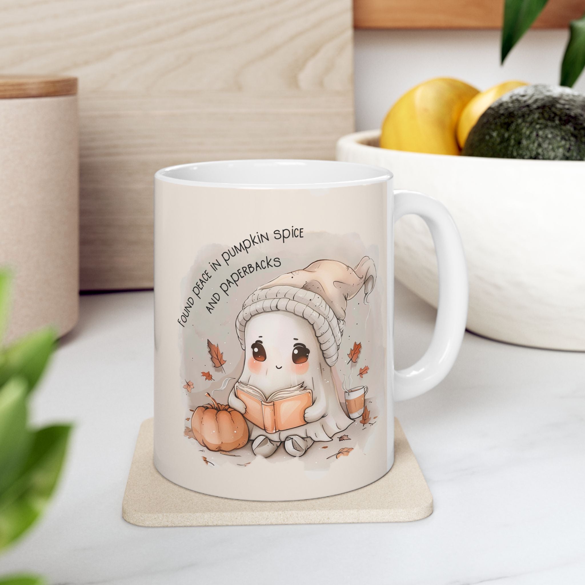 Autumn-Themed Ceramic Mug