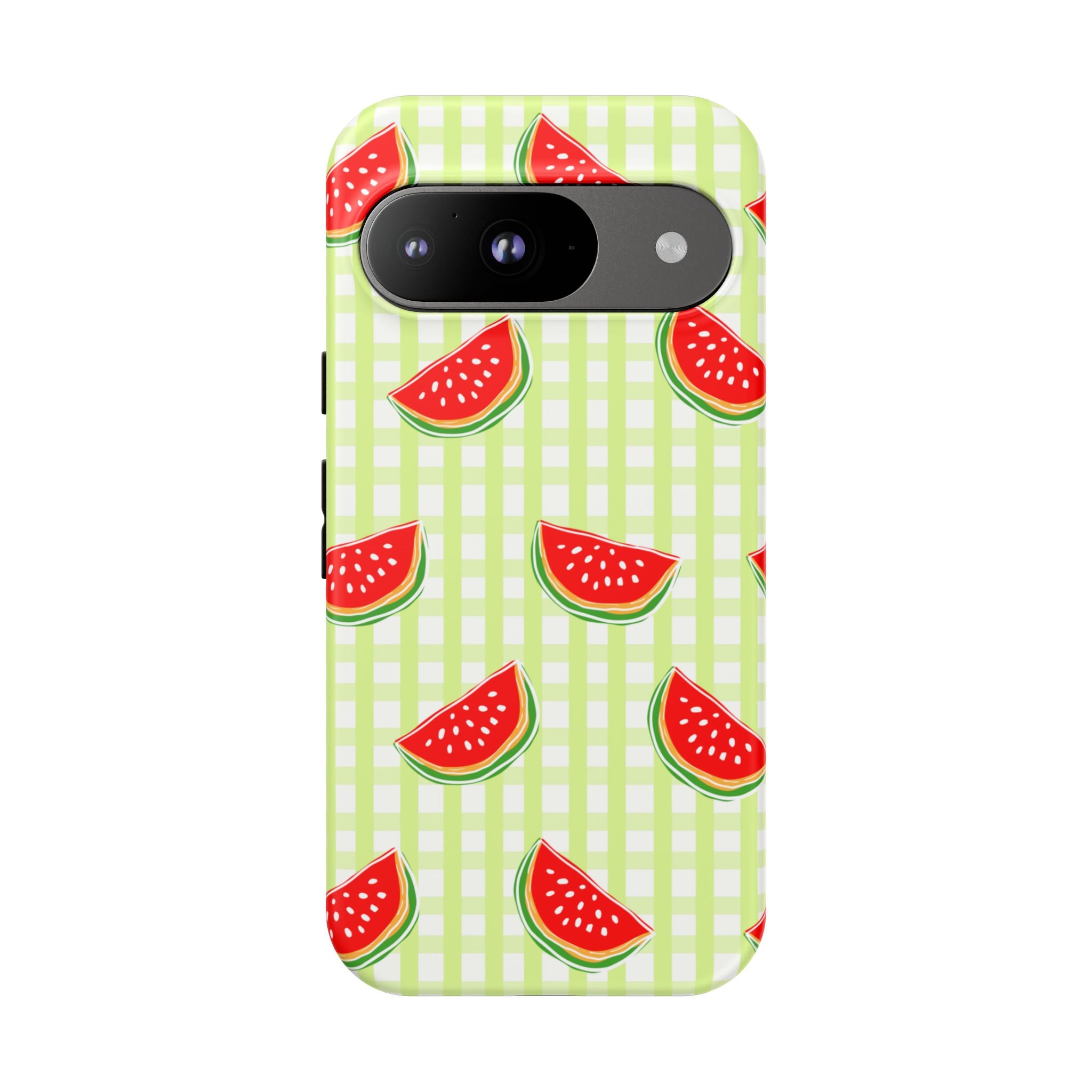 Green Plaided Pattern Watermelon