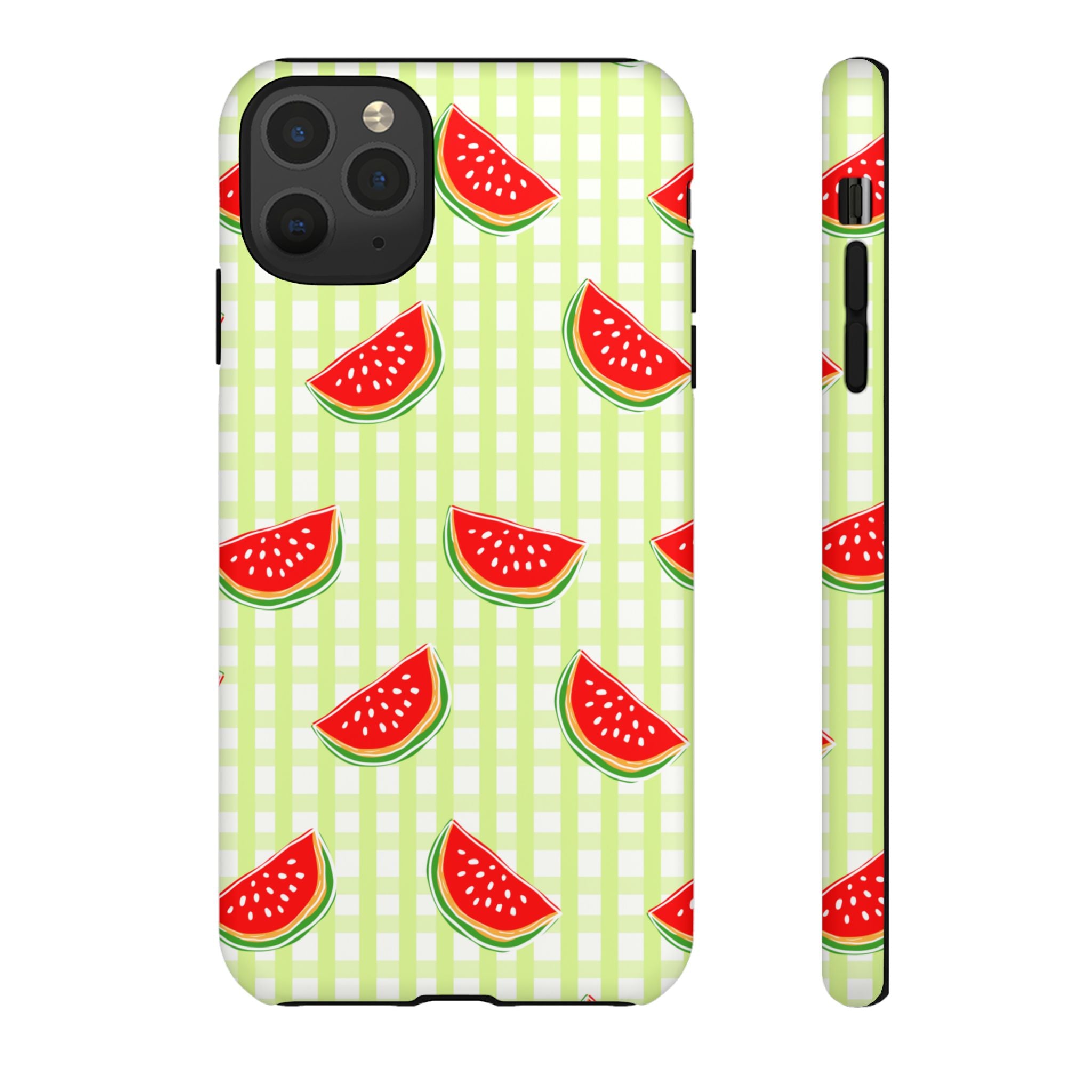 Green Plaided Pattern Watermelon