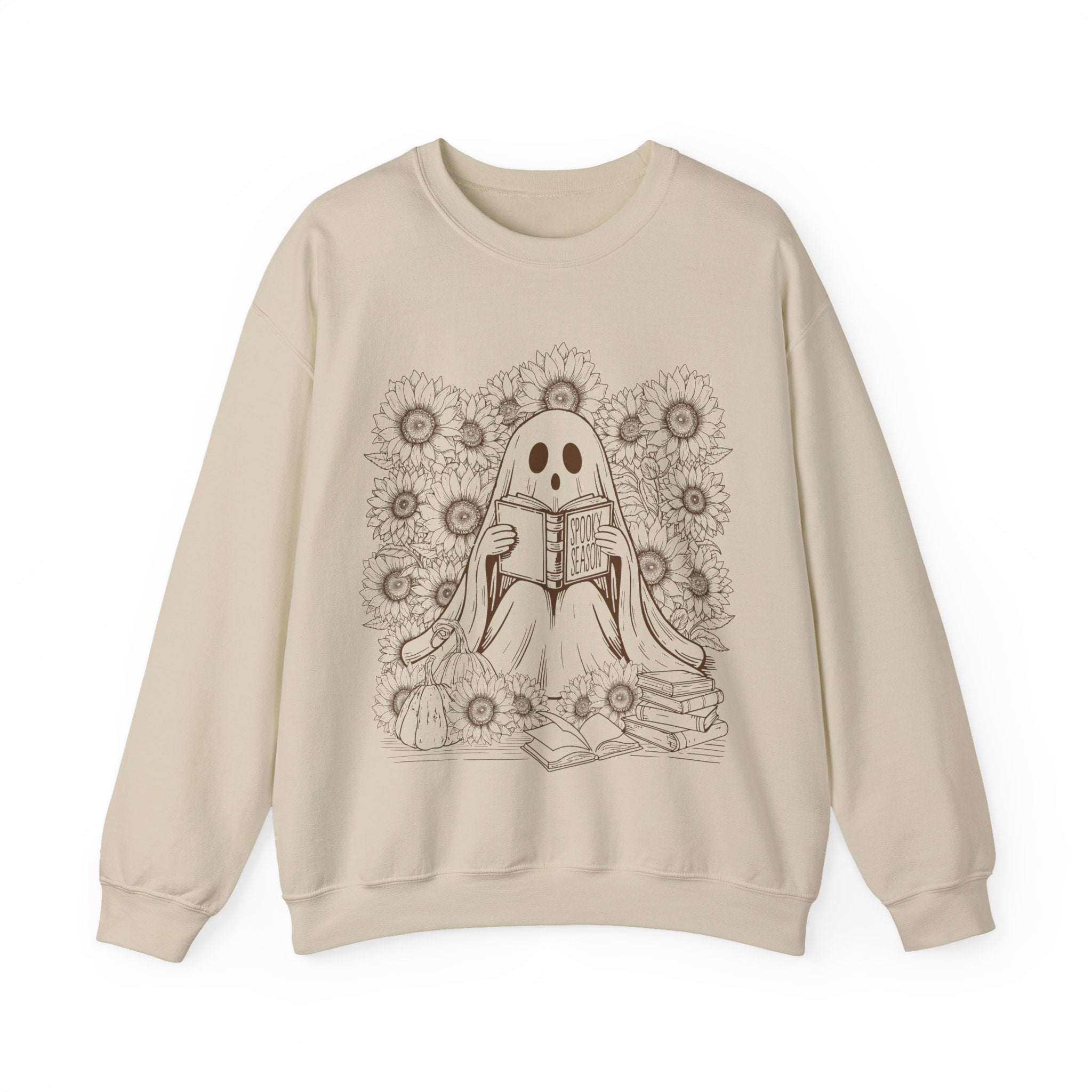 Cozy Ghost Reading Sweatshirt