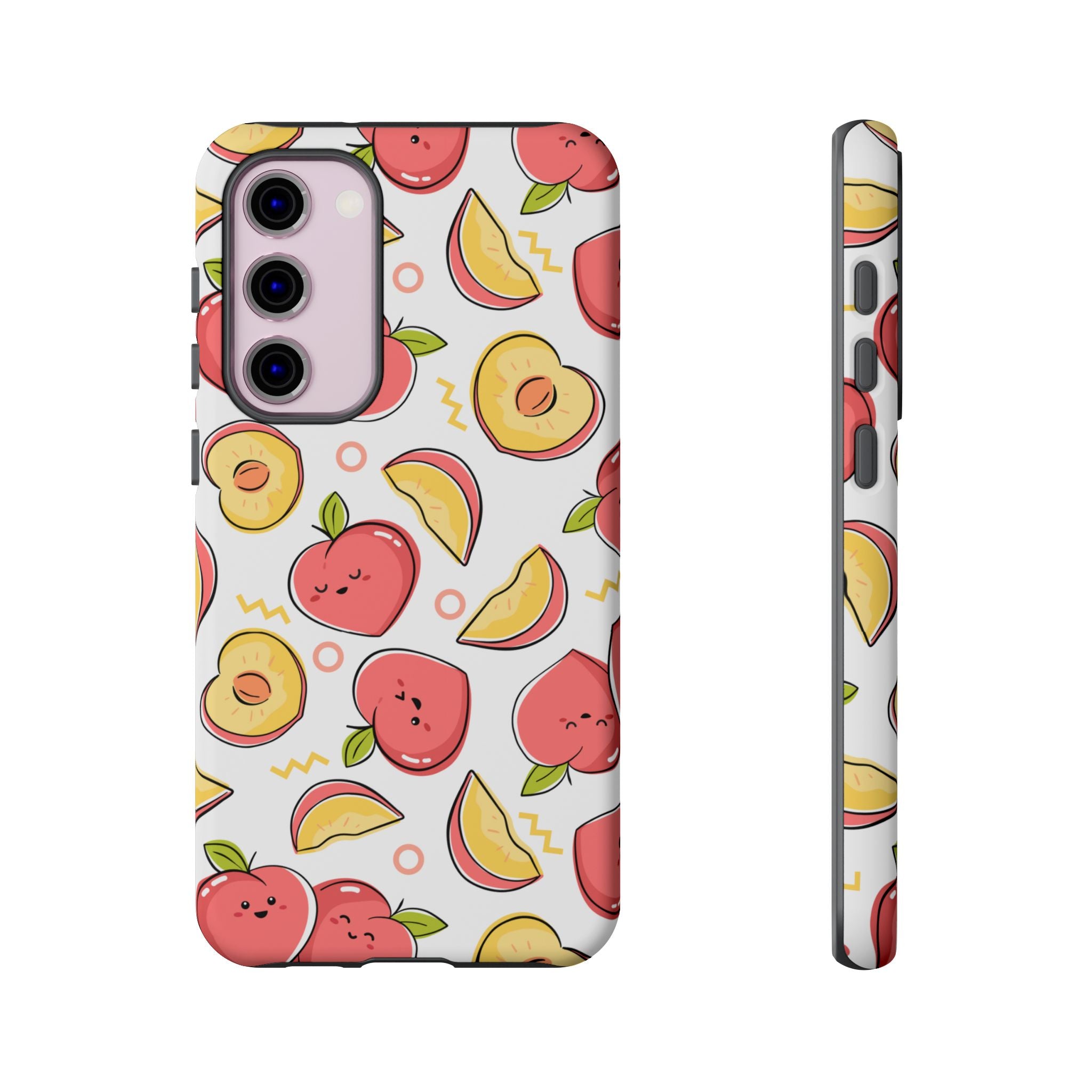 Phone Cases - Peach Patterned Tough Cases