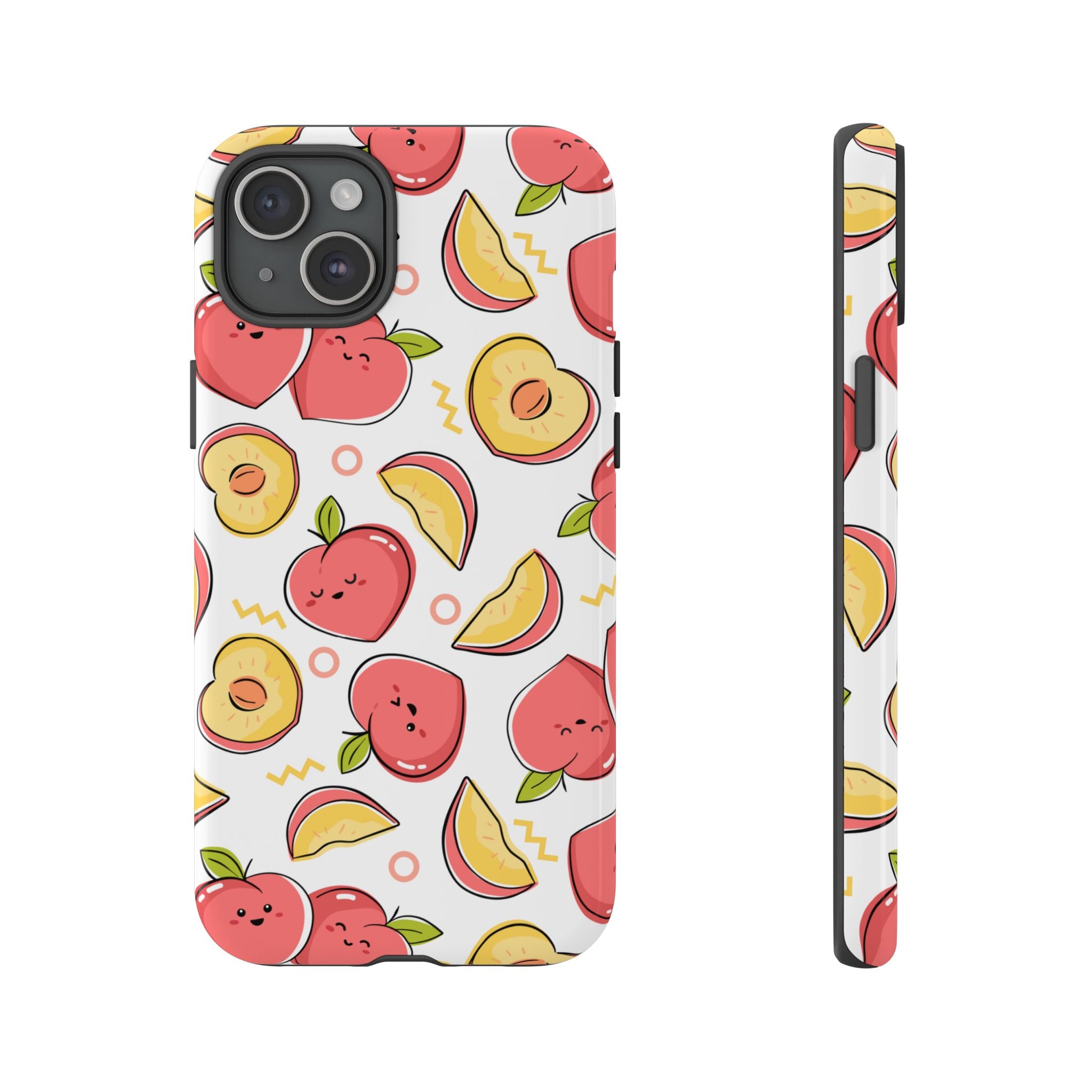 Phone Cases - Peach Patterned Tough Cases