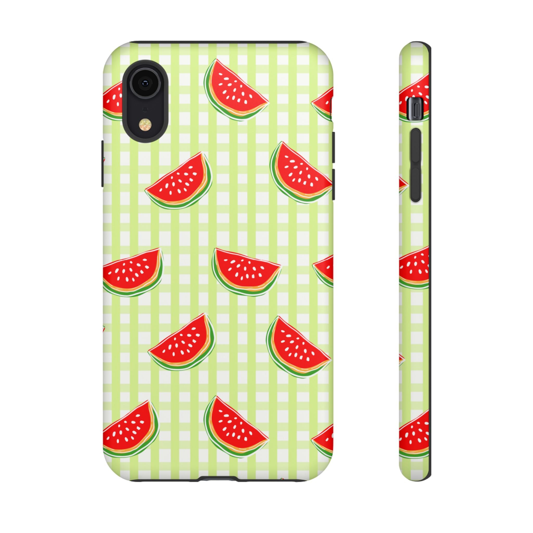 Green Plaided Pattern Watermelon