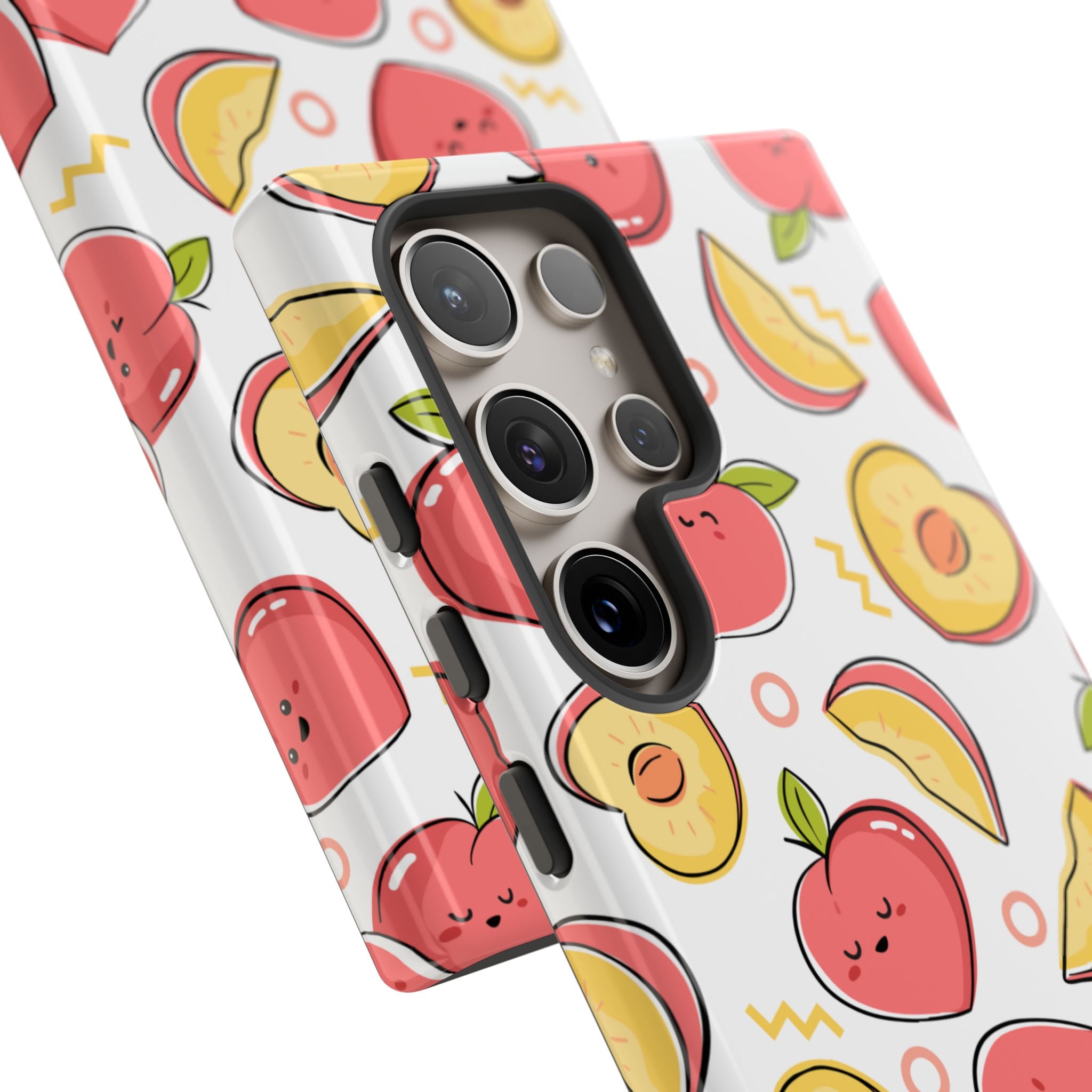 Phone Cases - Peach Patterned Tough Cases