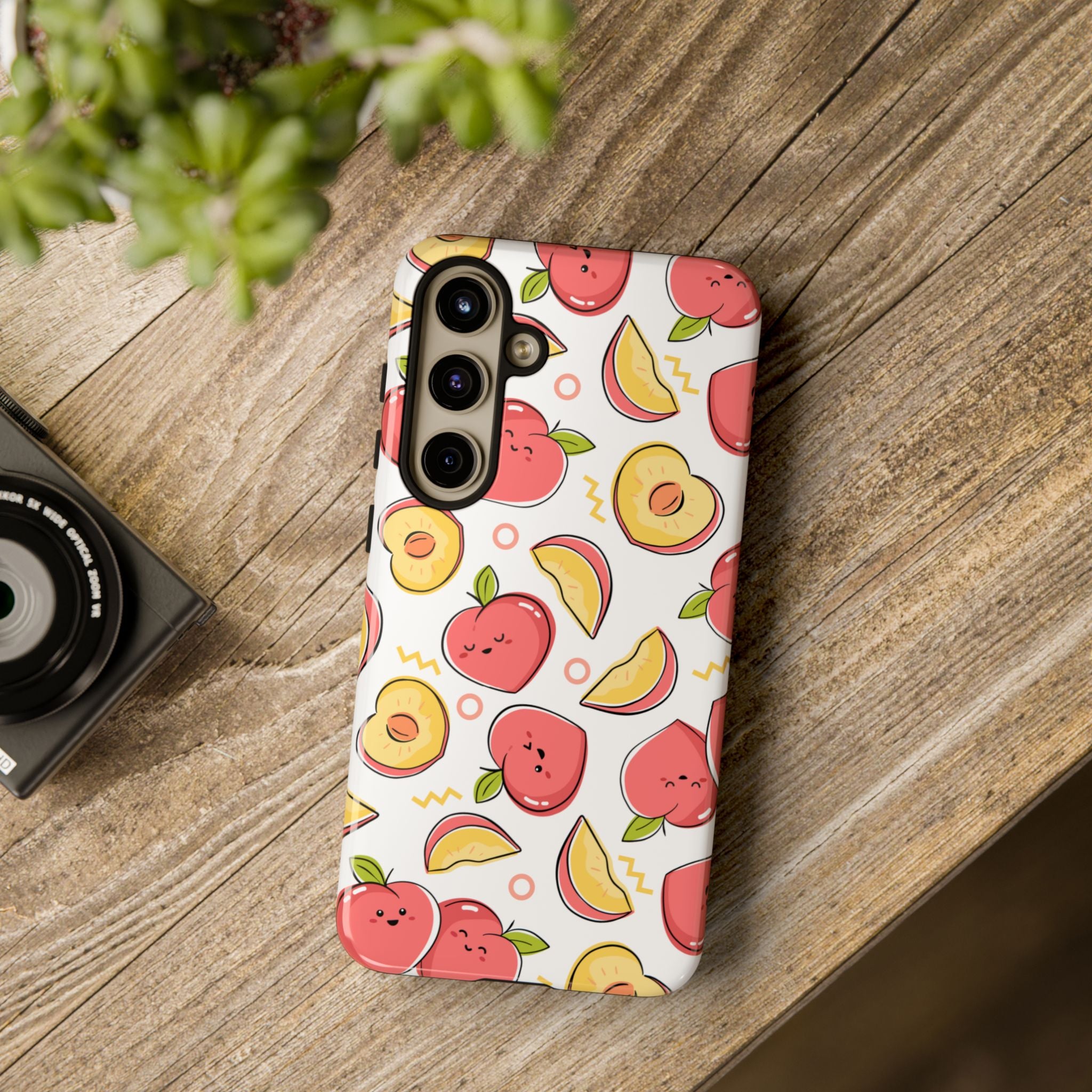 Phone Cases - Peach Patterned Tough Cases
