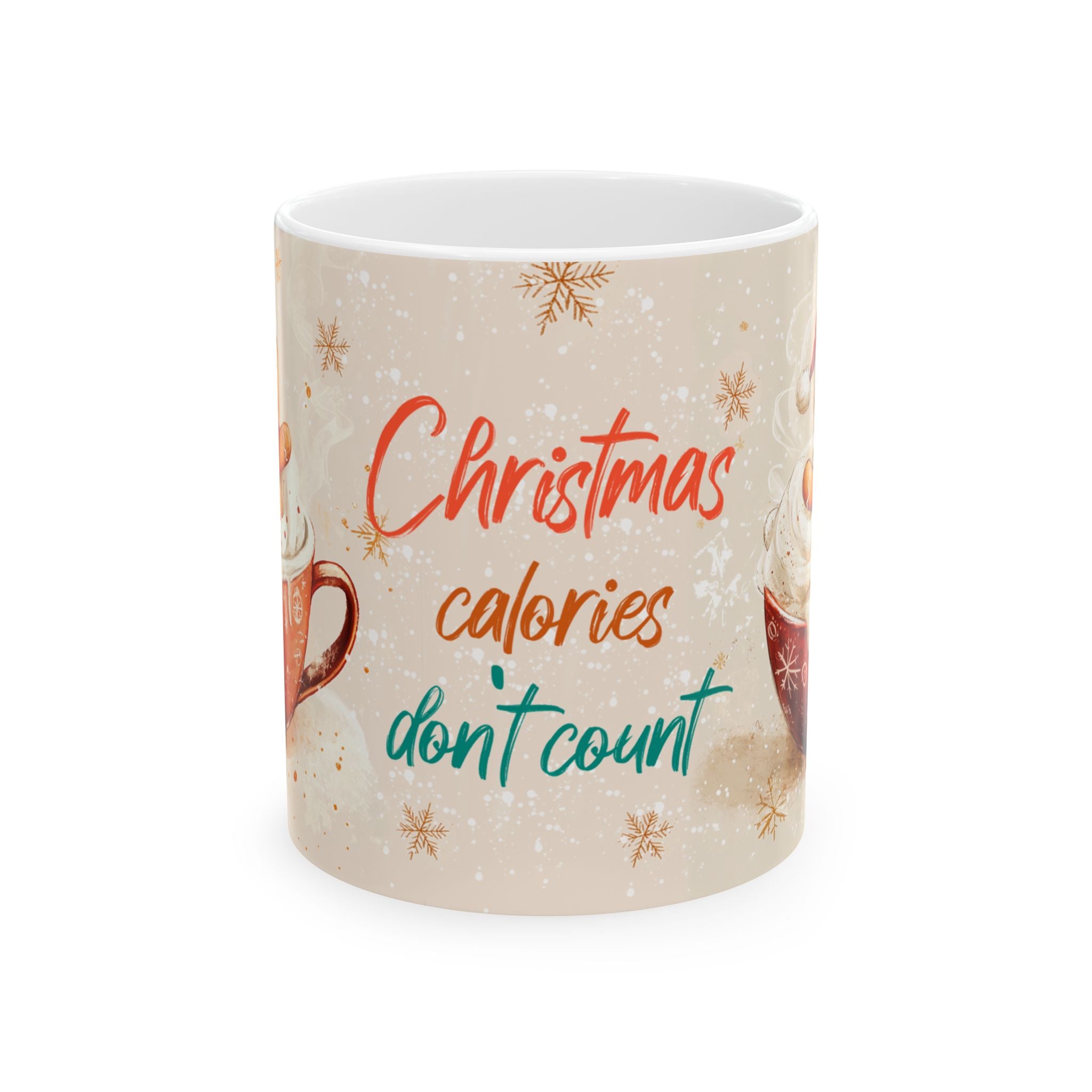 Festive Holiday Mug: Christmas Calories Don't Count