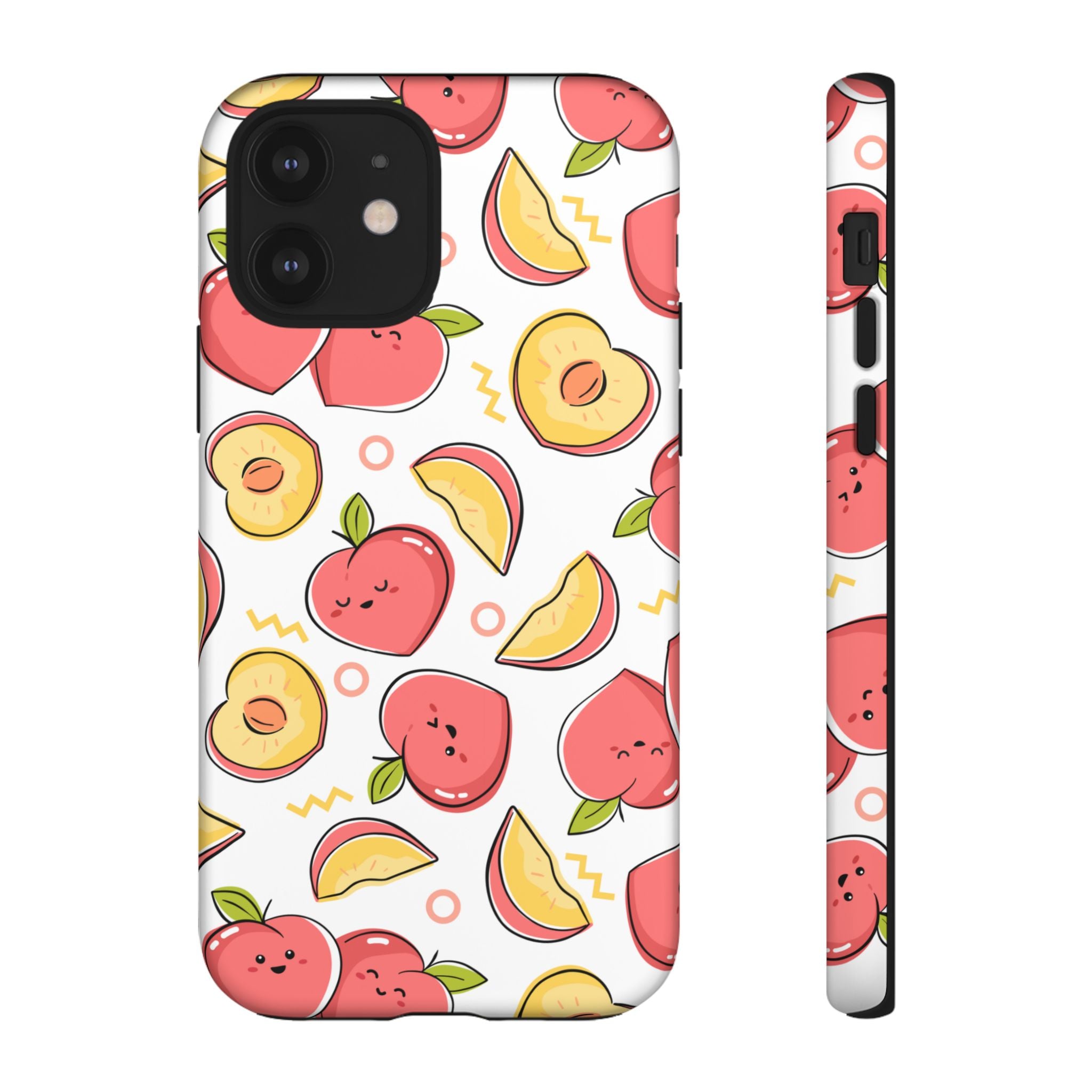 Phone Cases - Peach Patterned Tough Cases