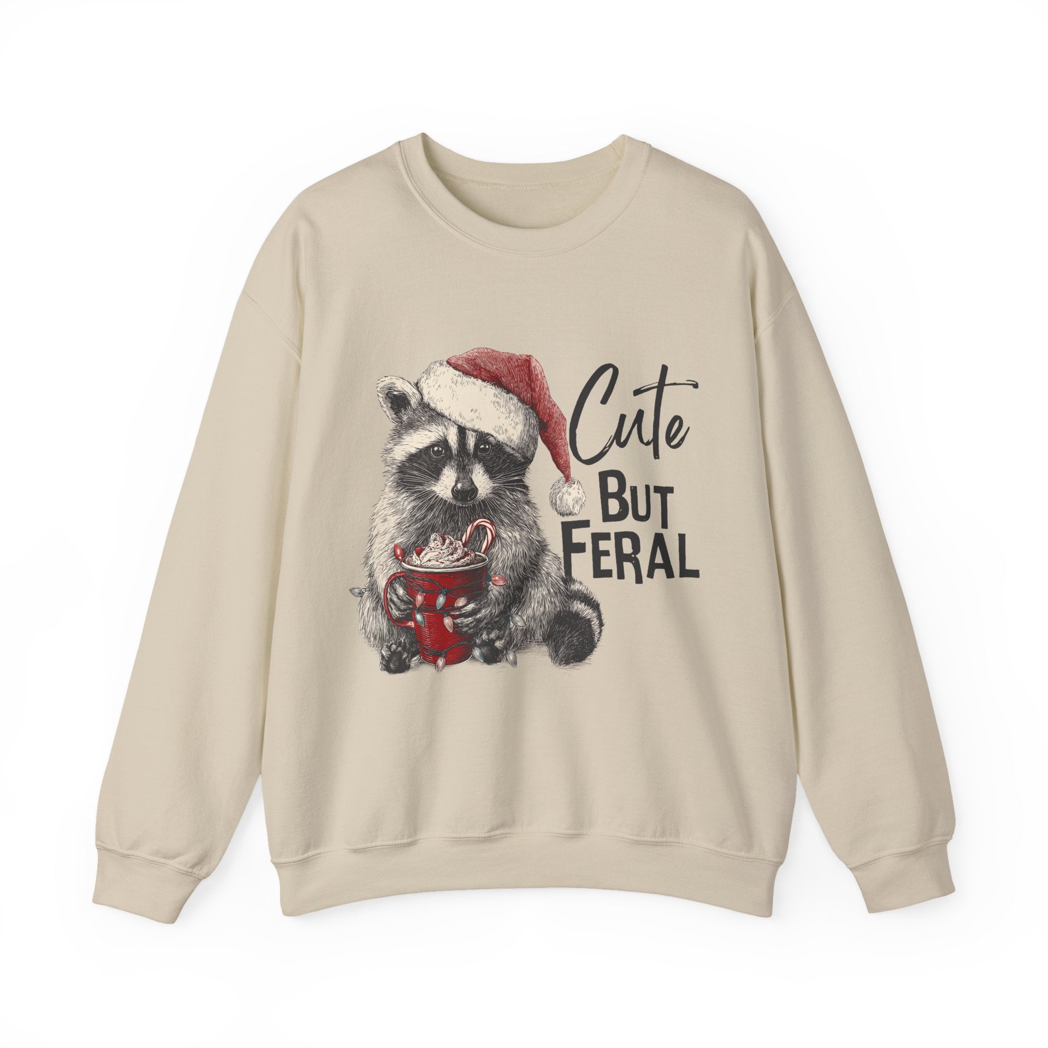 Cute But Feral Christmas Sweatshirt