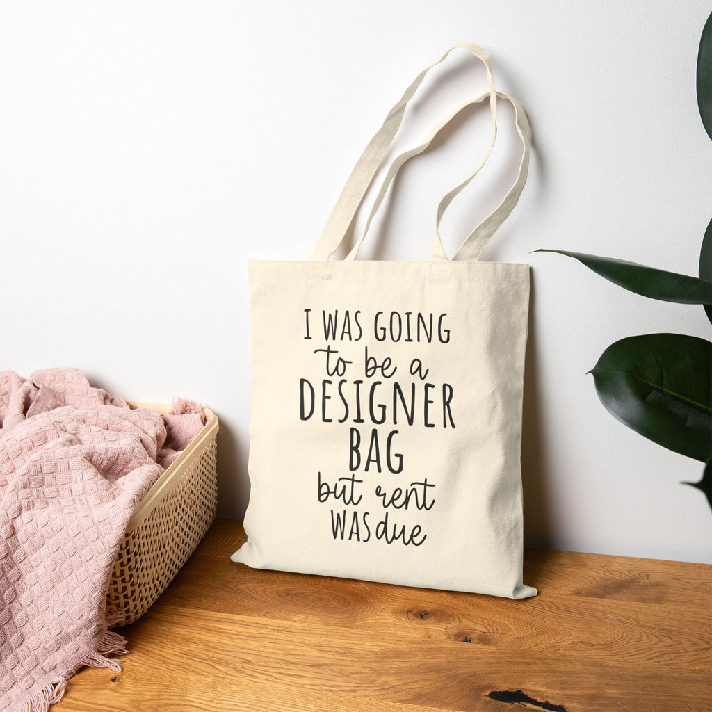 Designer Bag Quote Cotton Tote