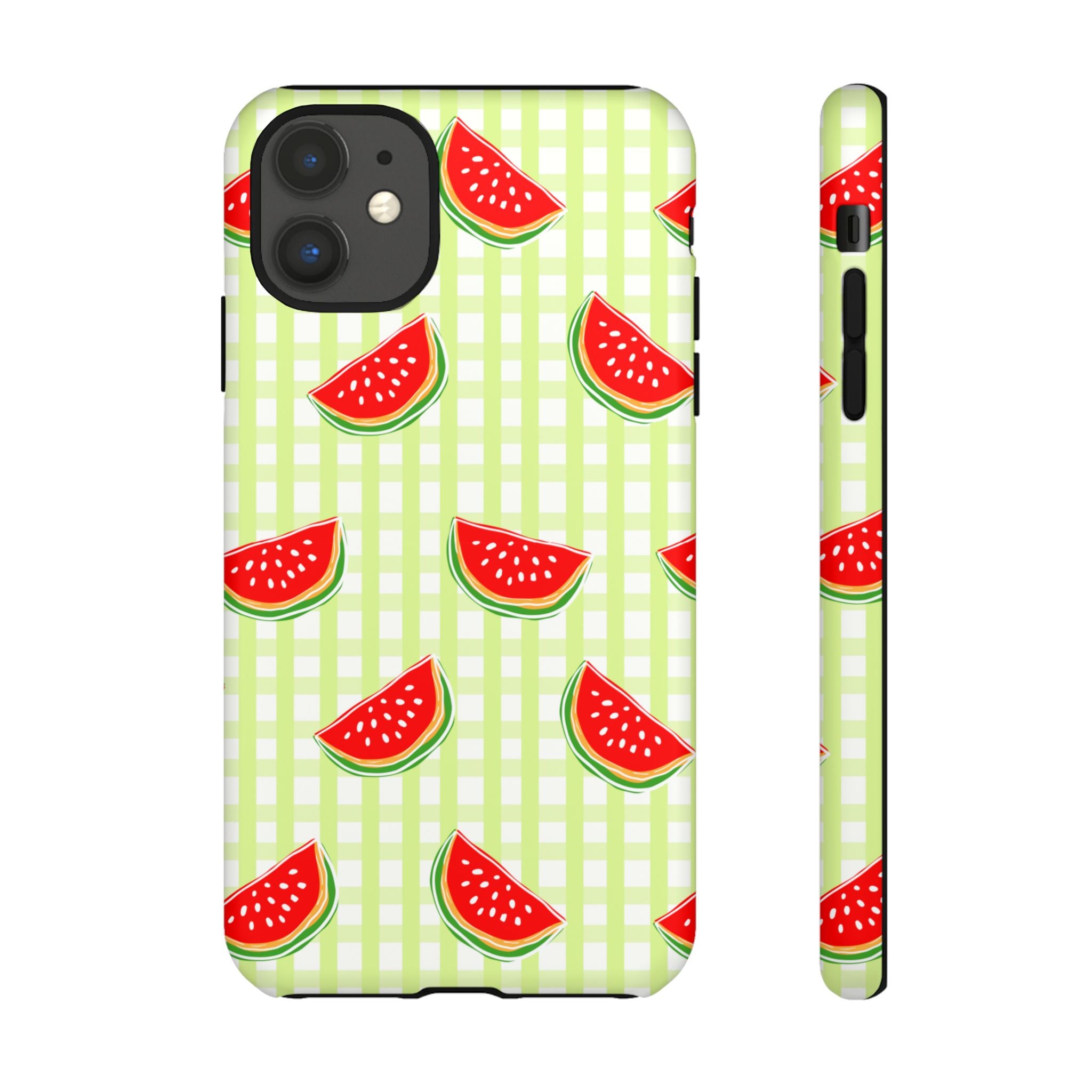 Green Plaided Pattern Watermelon