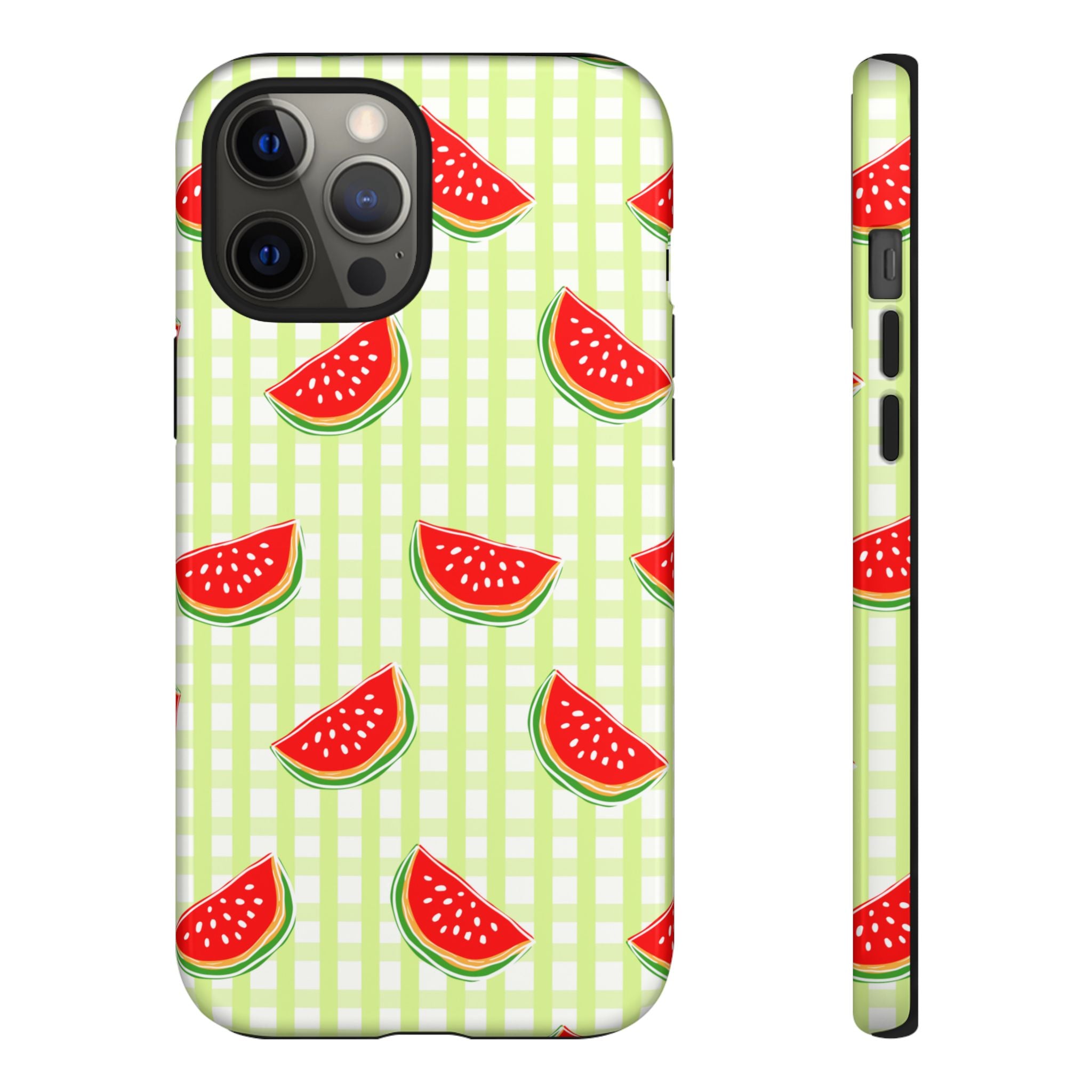Green Plaided Pattern Watermelon