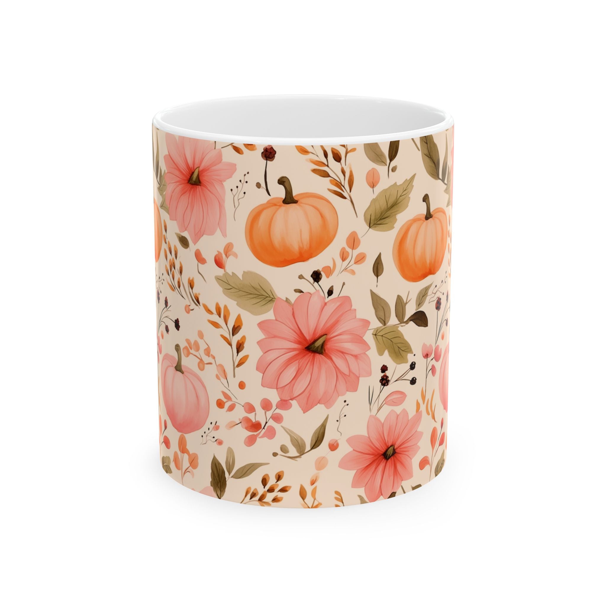 Autumn Floral Ceramic Mug