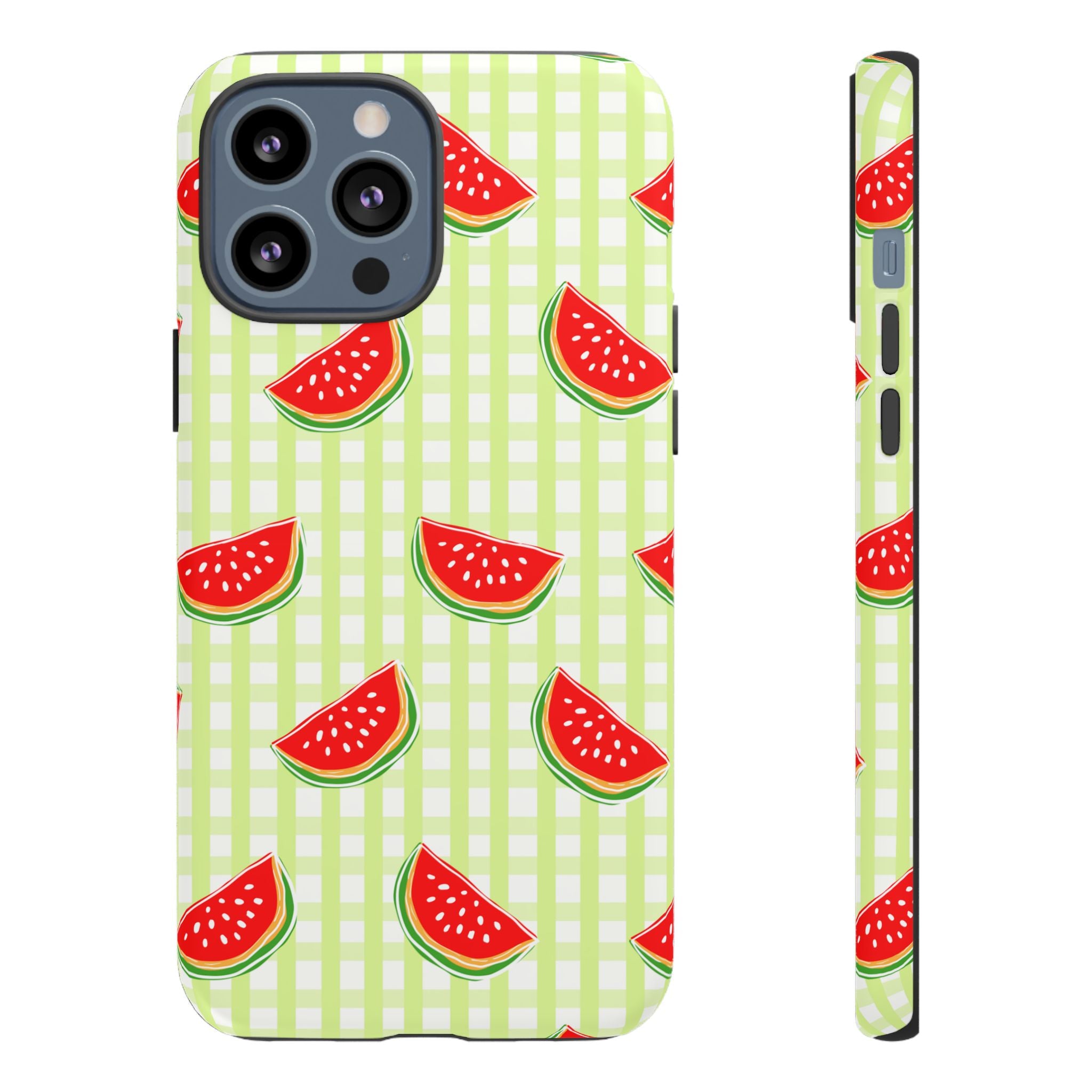 Green Plaided Pattern Watermelon