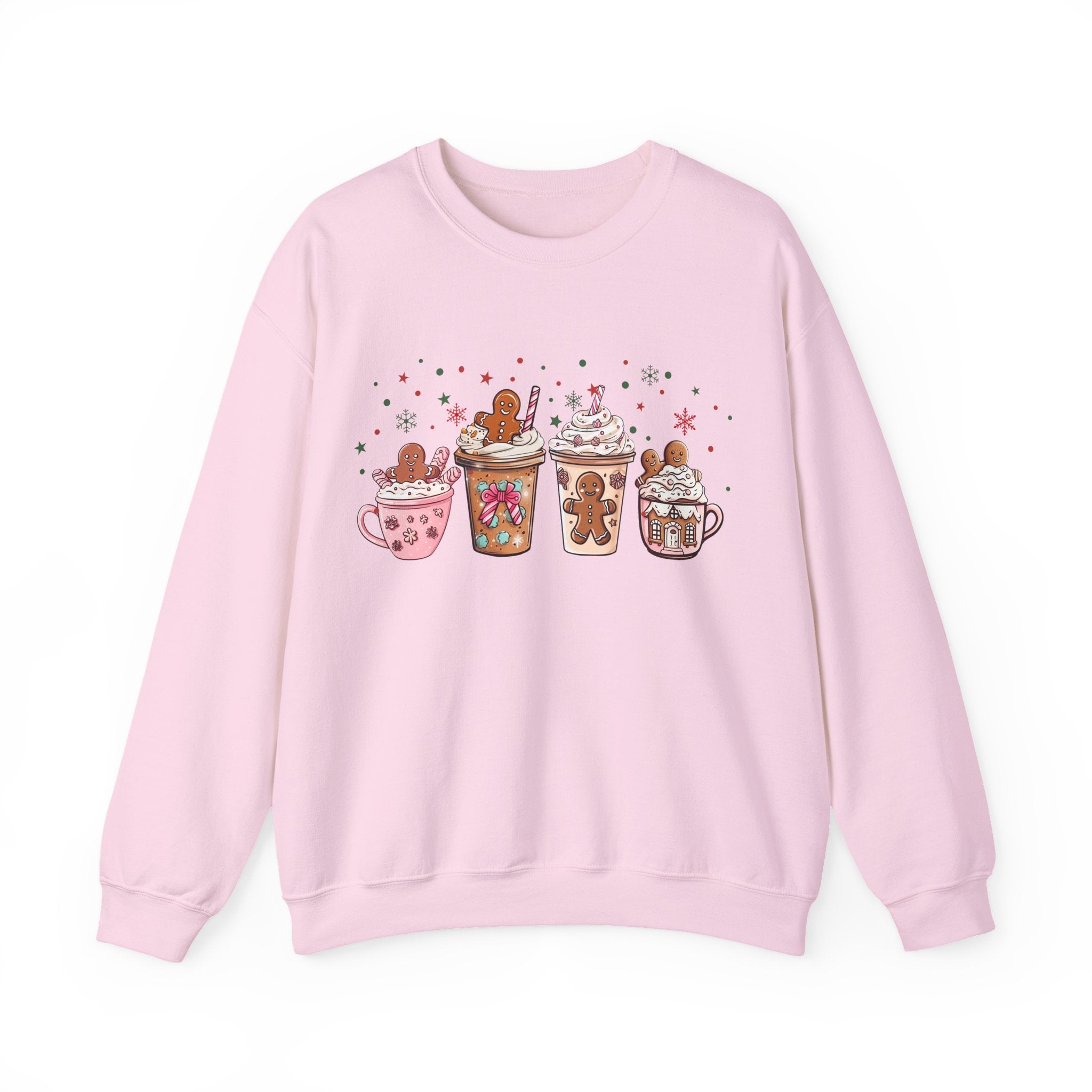 Cozy Holiday Sweatshirt with Gingerbread Design
