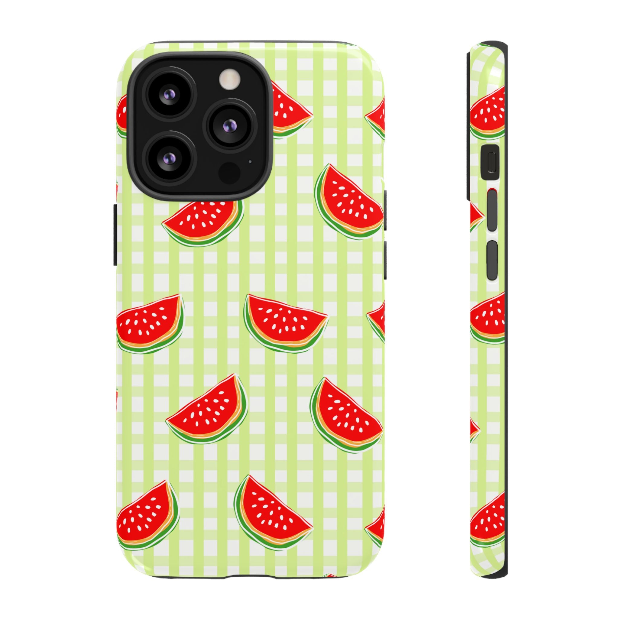 Green Plaided Pattern Watermelon
