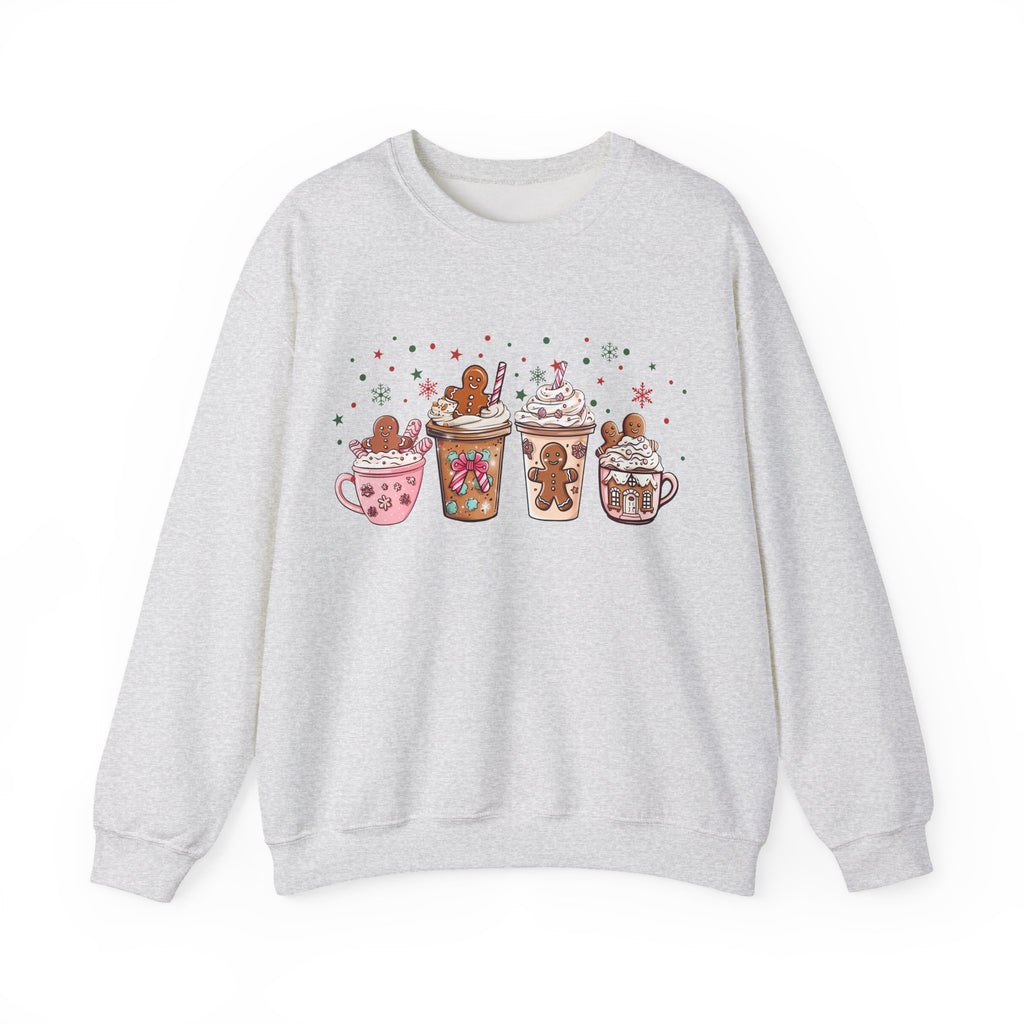 Cozy Holiday Sweatshirt with Gingerbread Design