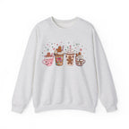 Cozy Holiday Sweatshirt with Gingerbread Design