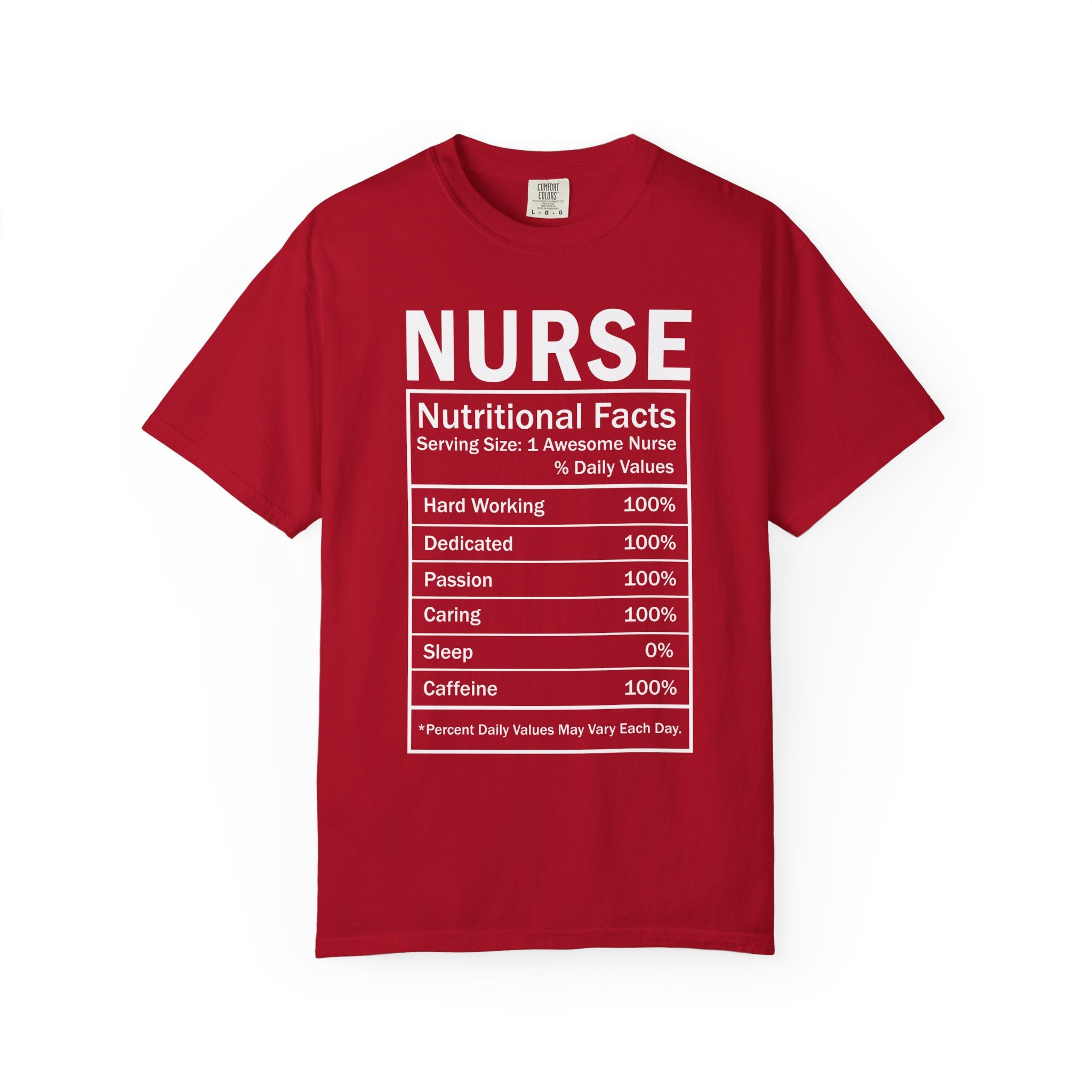 Nurse Nutritional Facts T-shirt