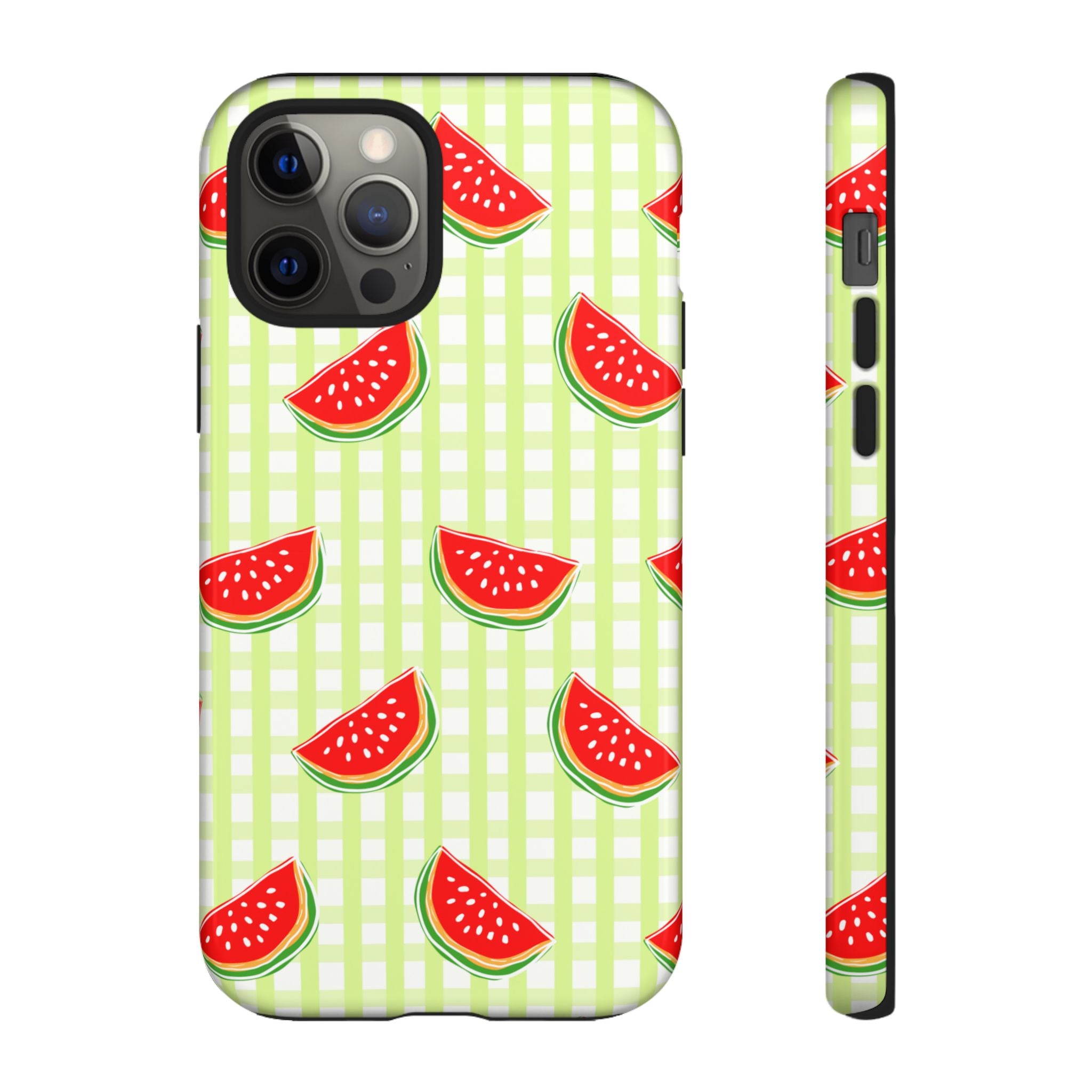 Green Plaided Pattern Watermelon