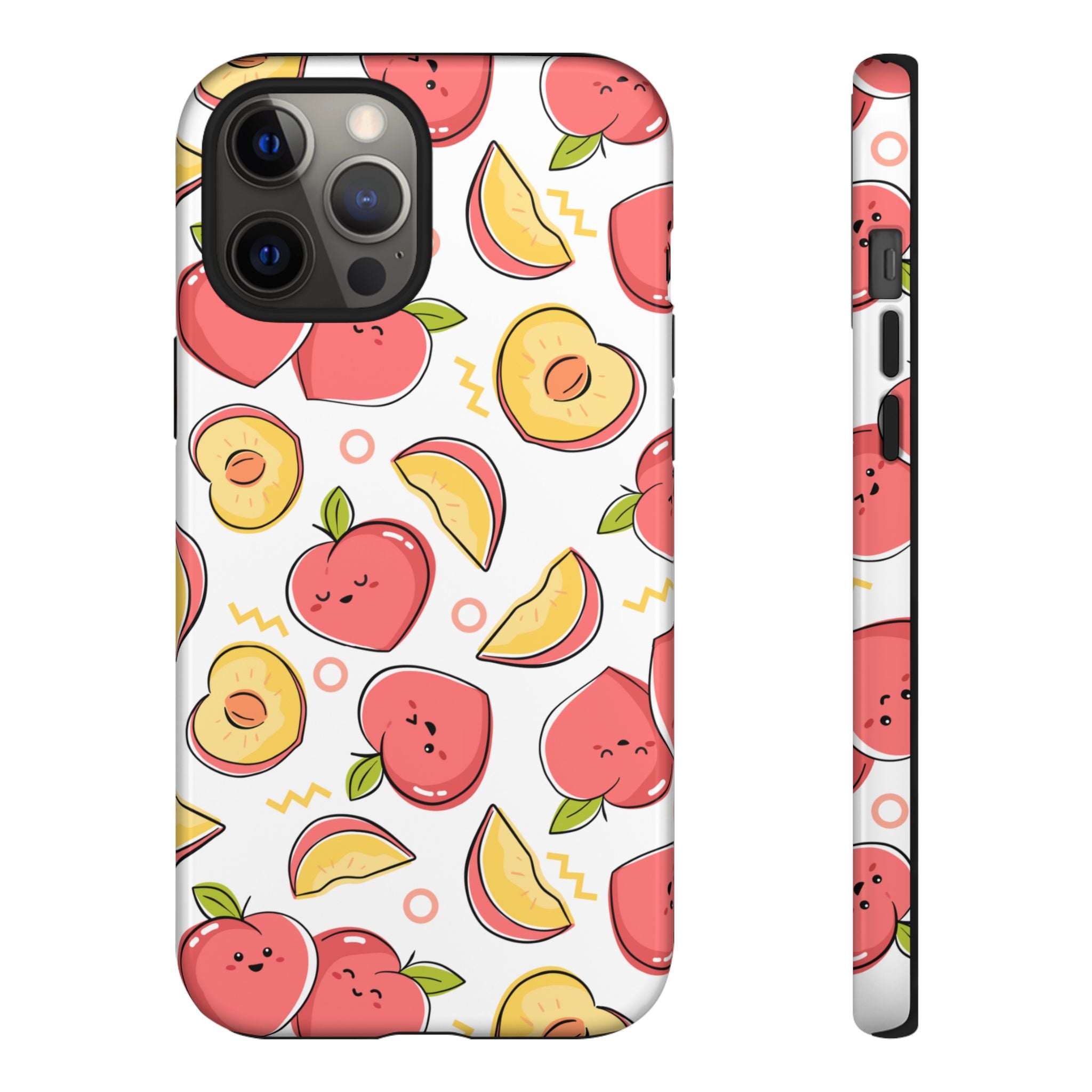 Phone Cases - Peach Patterned Tough Cases