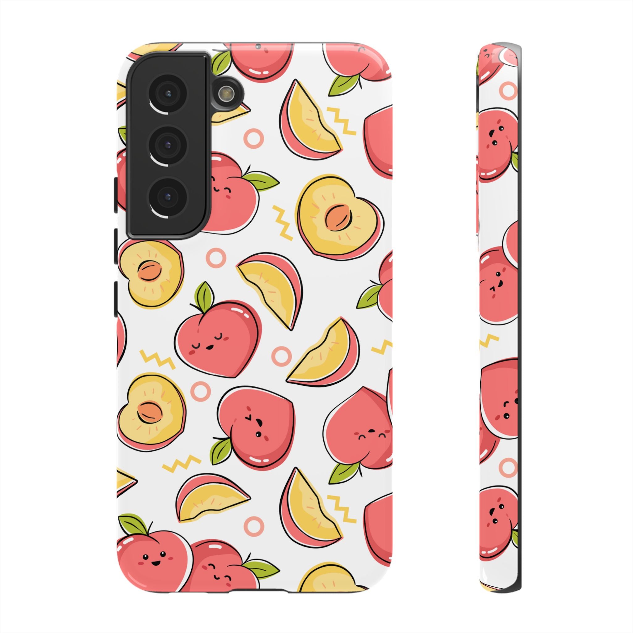 Phone Cases - Peach Patterned Tough Cases