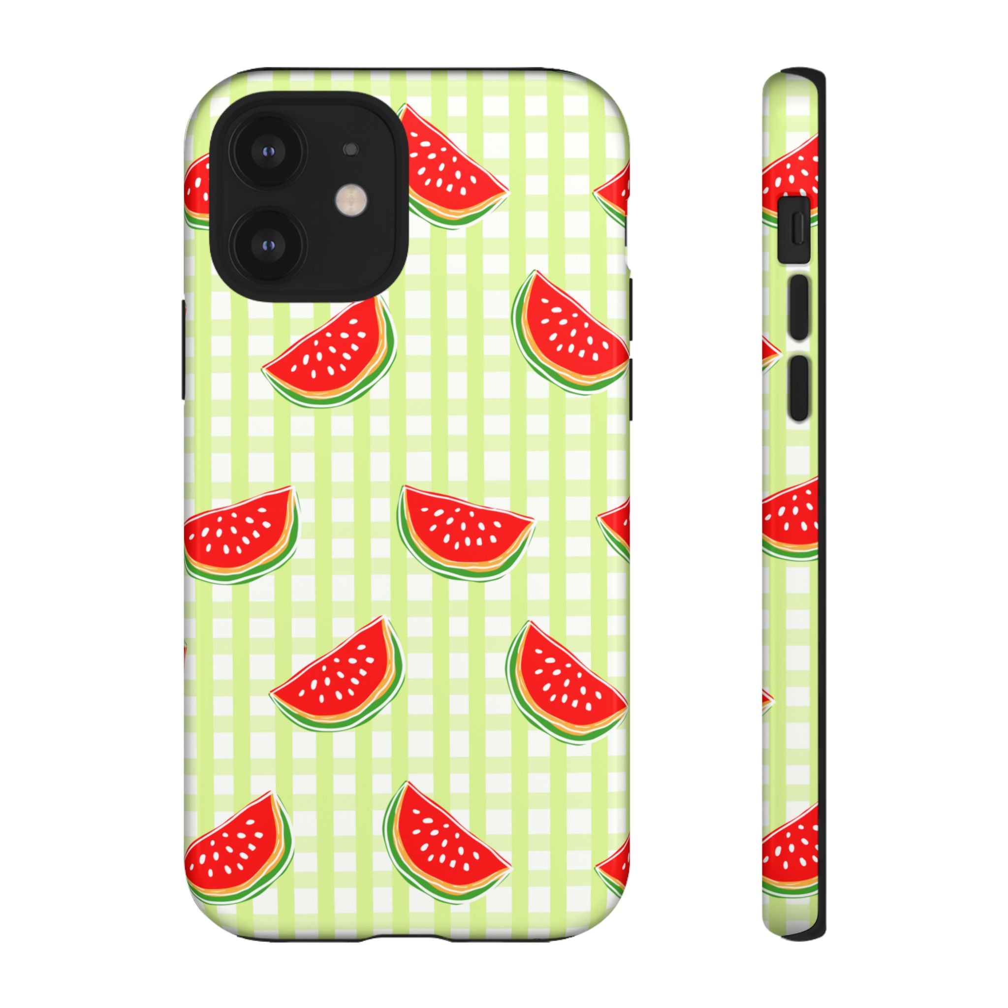 Green Plaided Pattern Watermelon