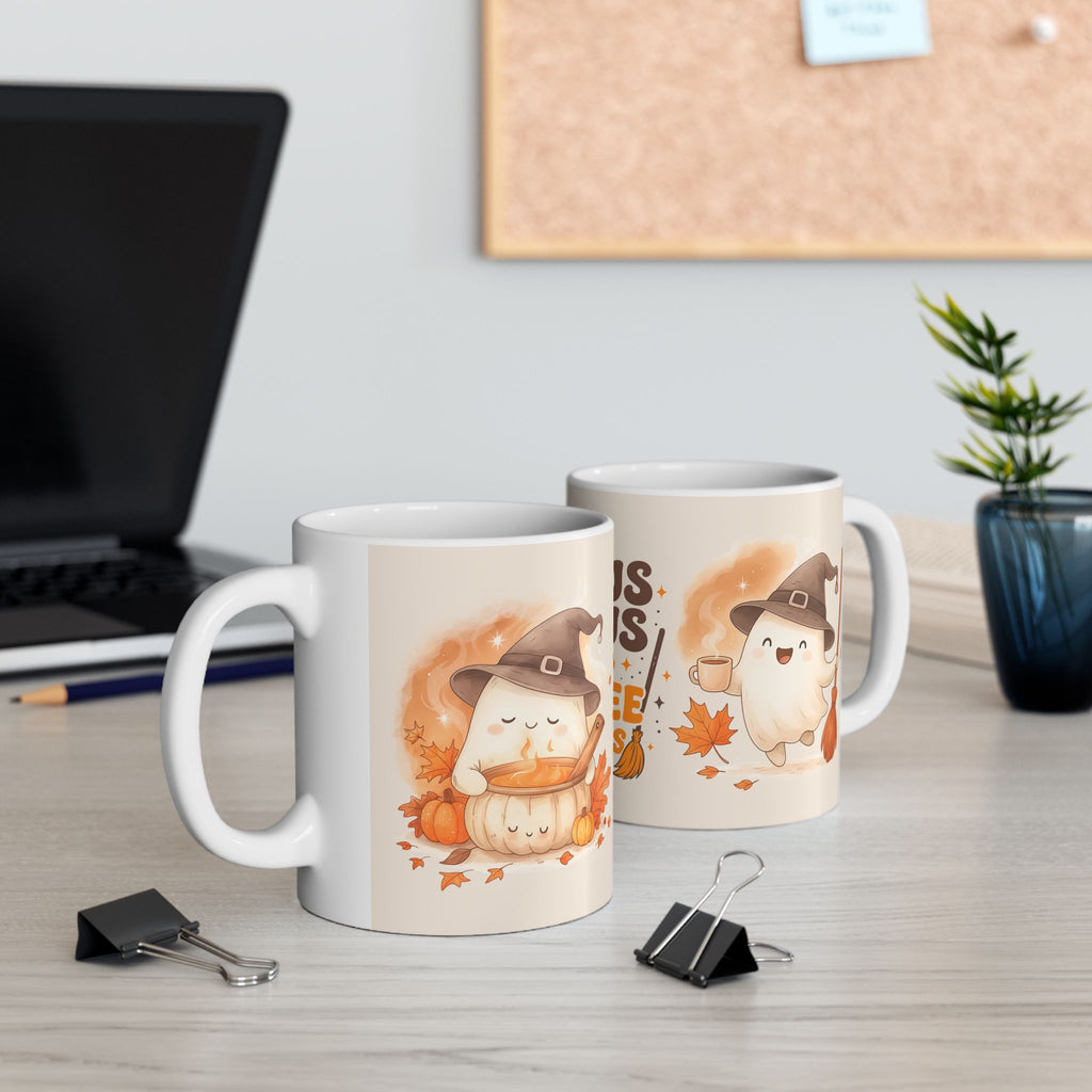 Spooky Coffee Mug with Hocus Pocus Design