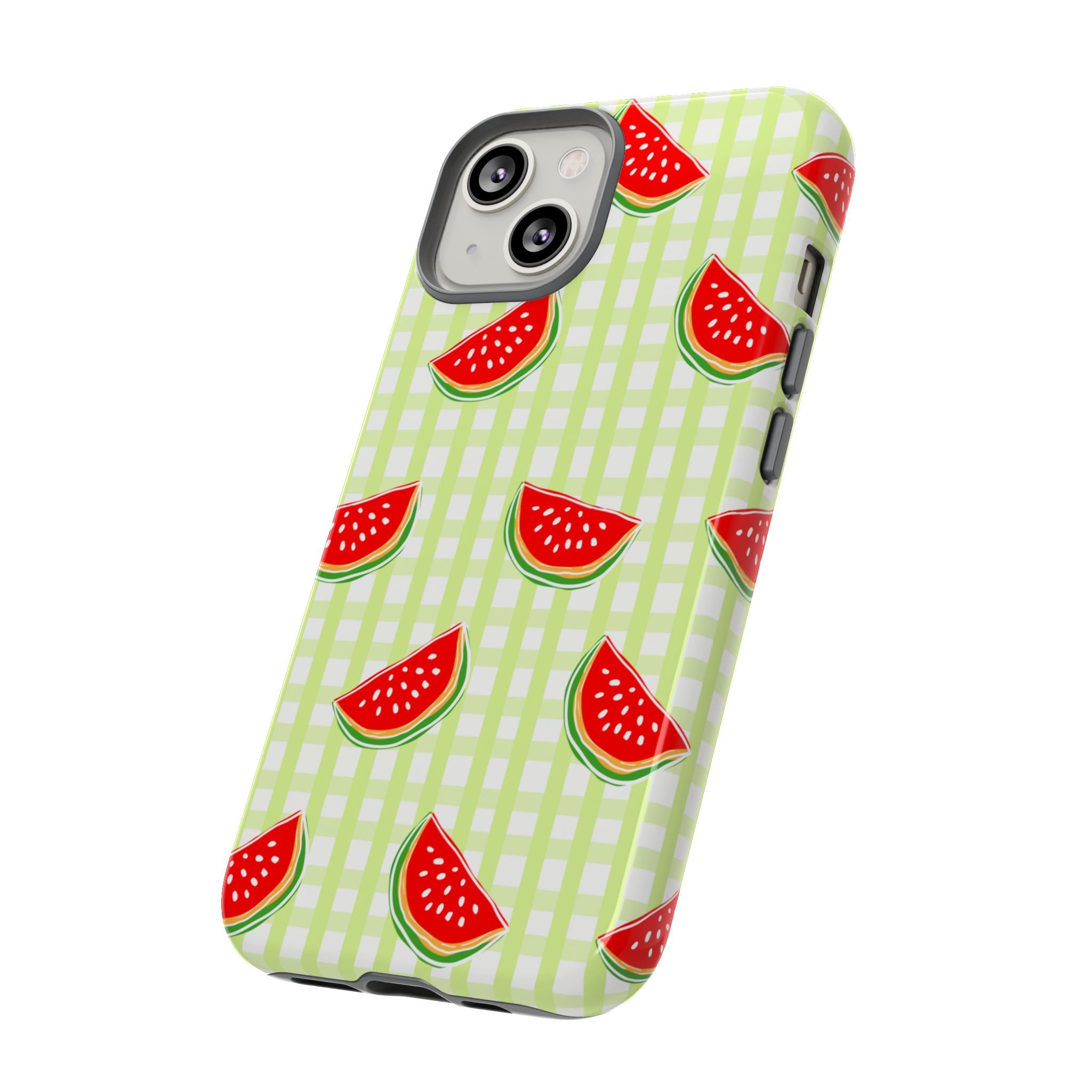 Green Plaided Pattern Watermelon