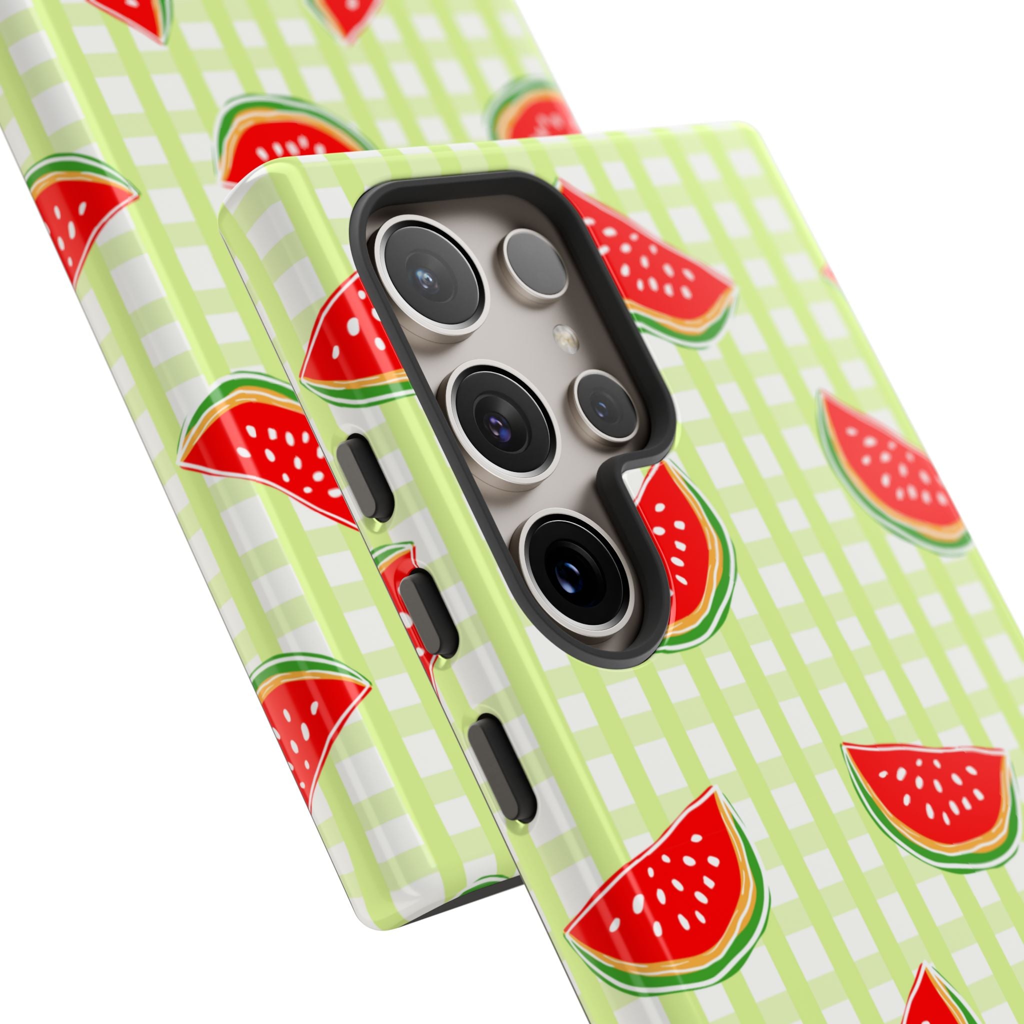 Green Plaided Pattern Watermelon