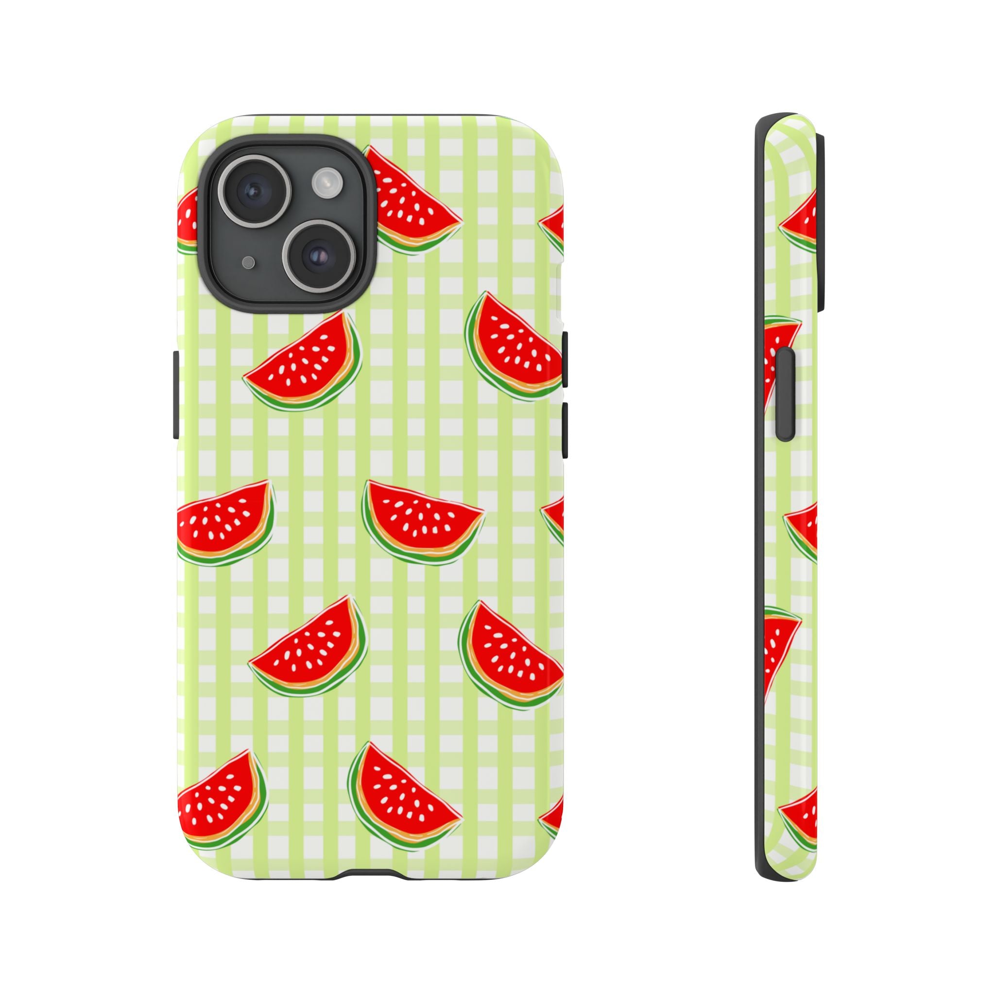Green Plaided Pattern Watermelon