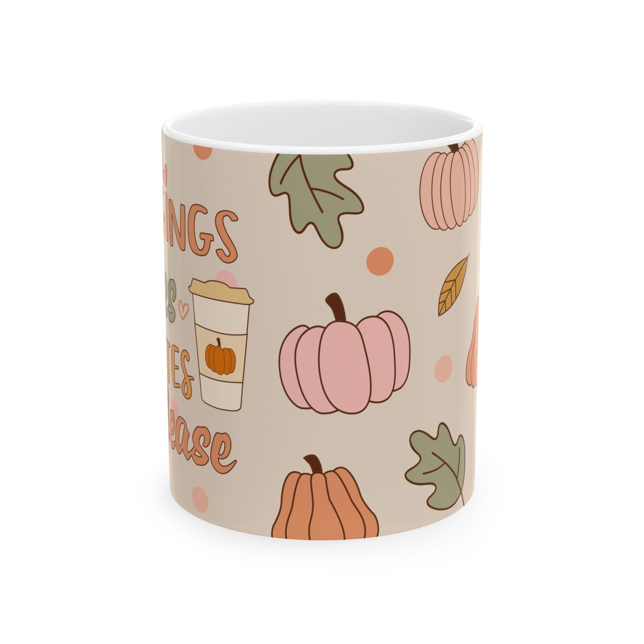 Cute Pumpkin Coffee Cup